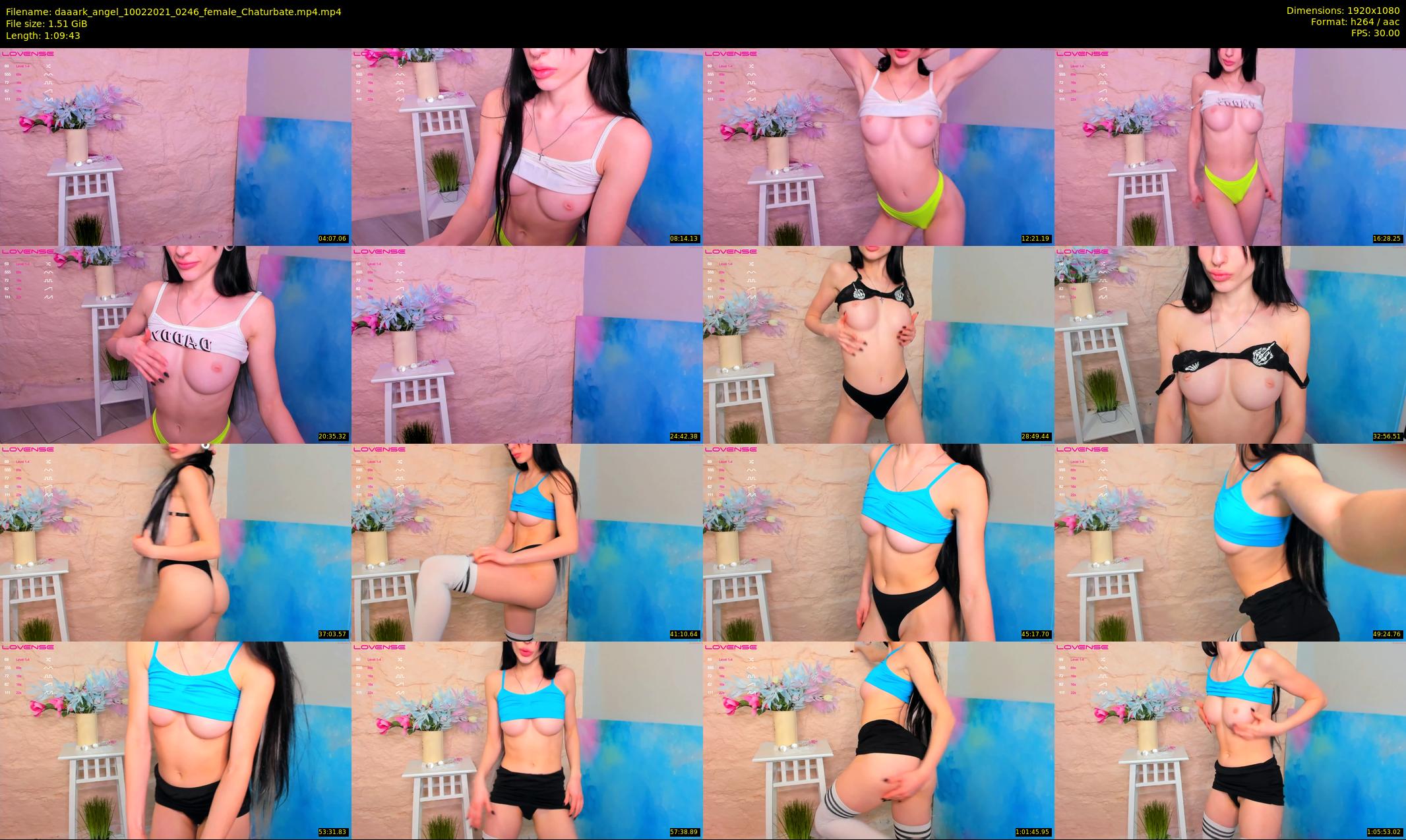 daaark_angel — 70 minute Chaturbate female cam show recording, 1080p, Feb 10, 2021