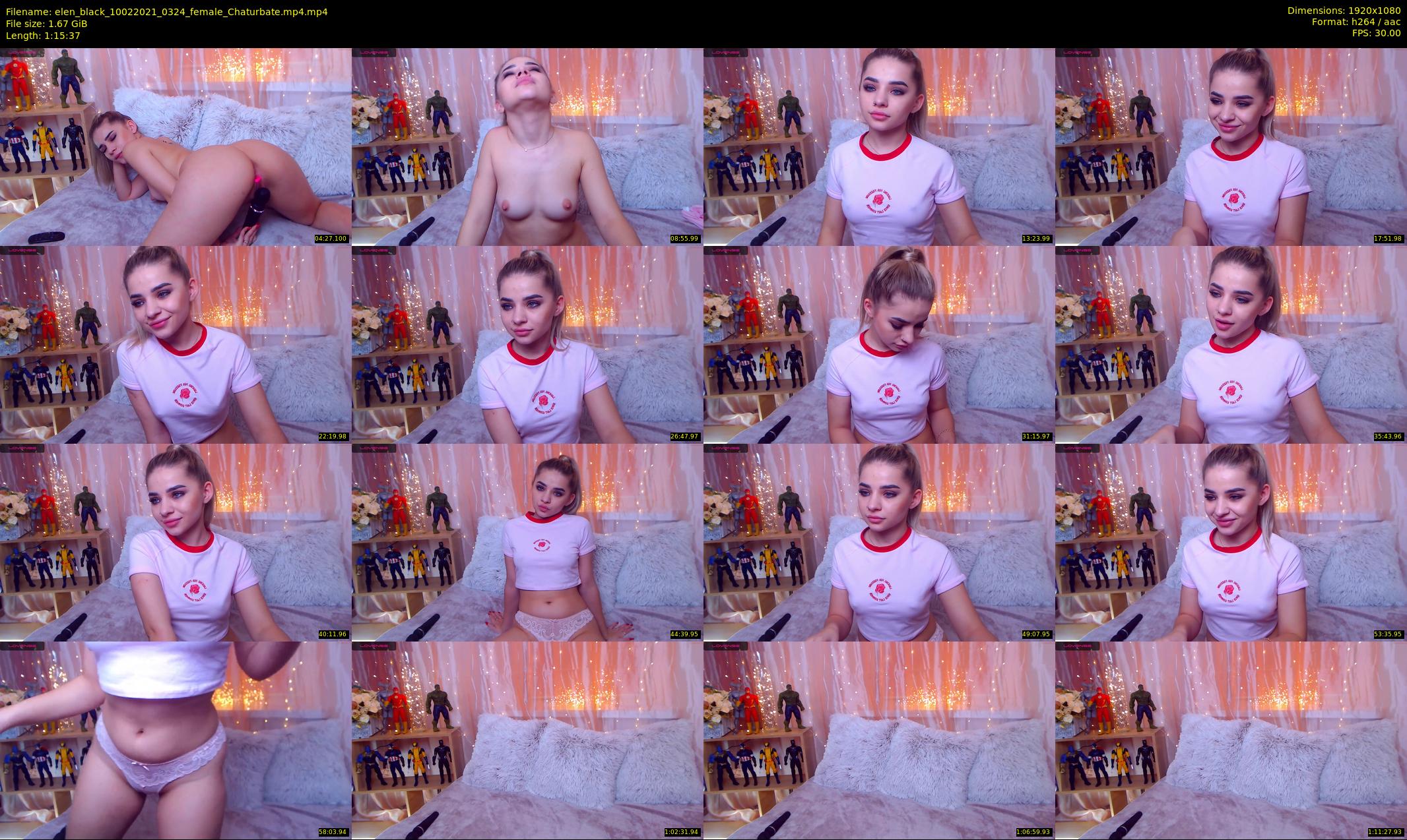 elen_black — 76 minute Chaturbate female cam show recording, 1080p, Feb 10, 2021
