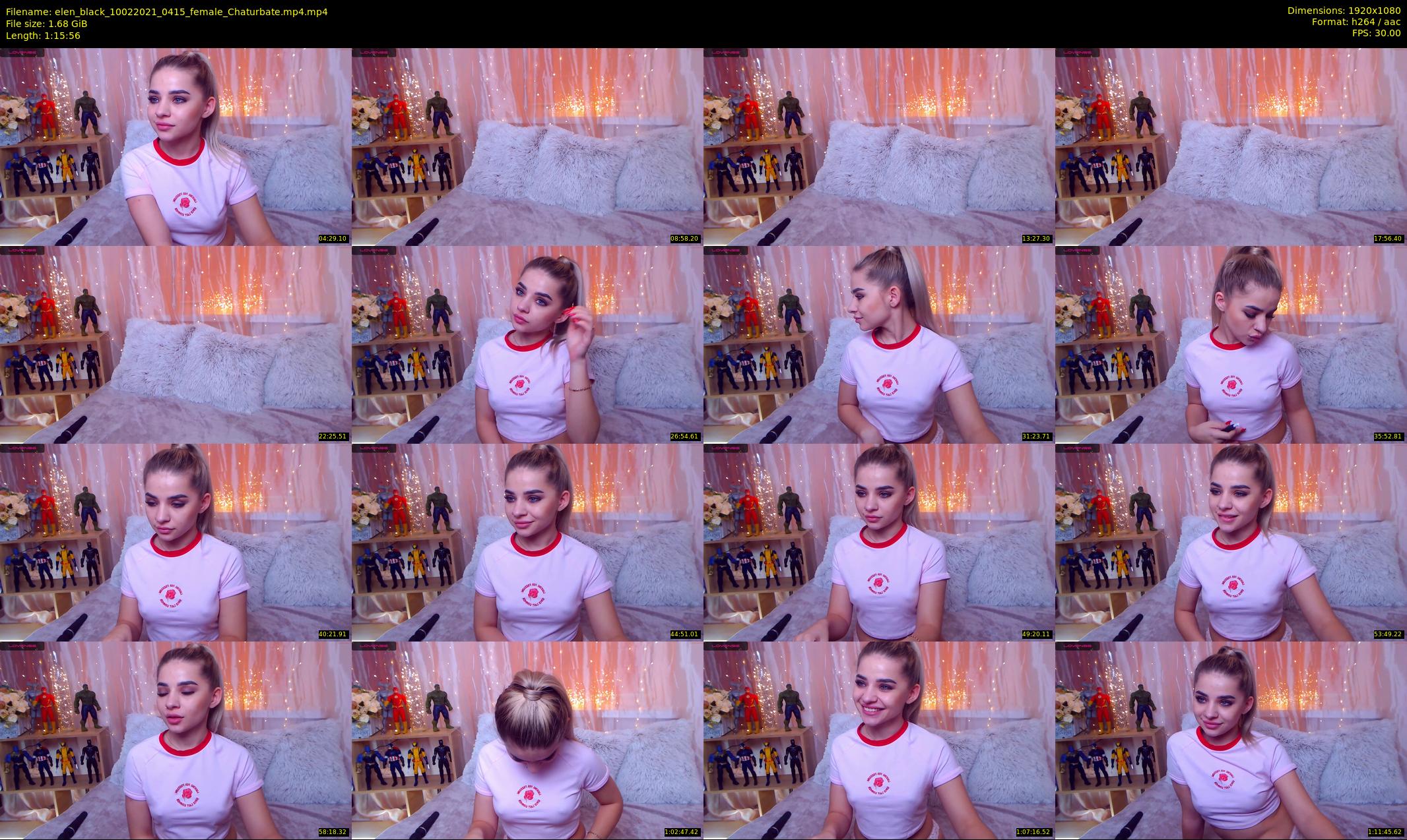elen_black — 76 minute Chaturbate female cam show recording, 1080p, Feb 10, 2021