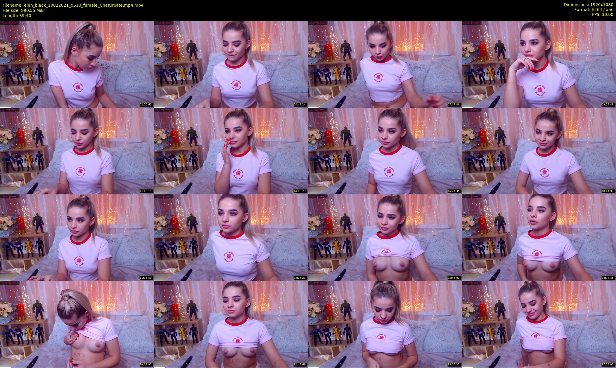elen_black — 40 minute Chaturbate female cam show recording, 1080p, Feb 10, 2021