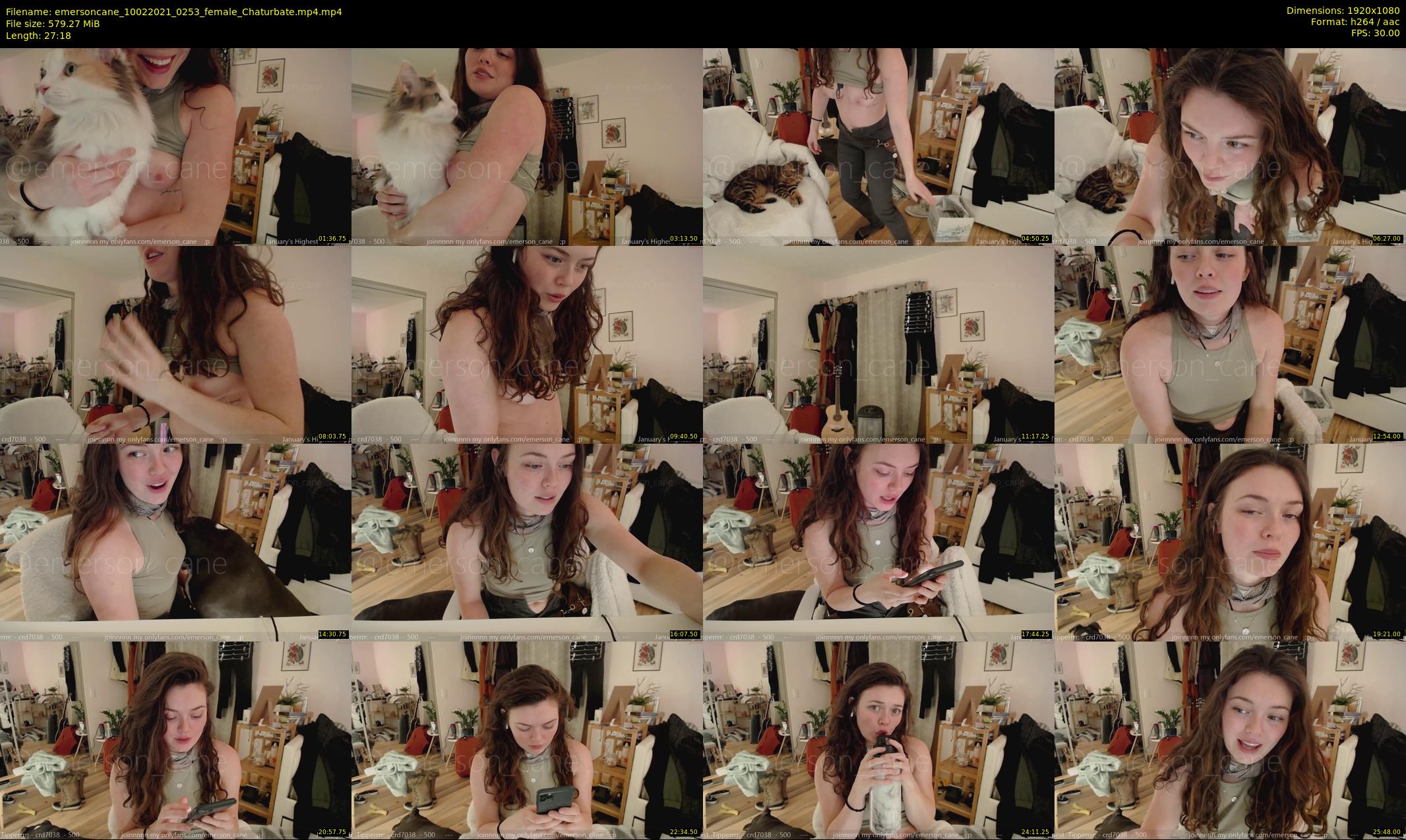 emersoncane — 28 minute Chaturbate female cam show recording, 1080p, Feb 10, 2021