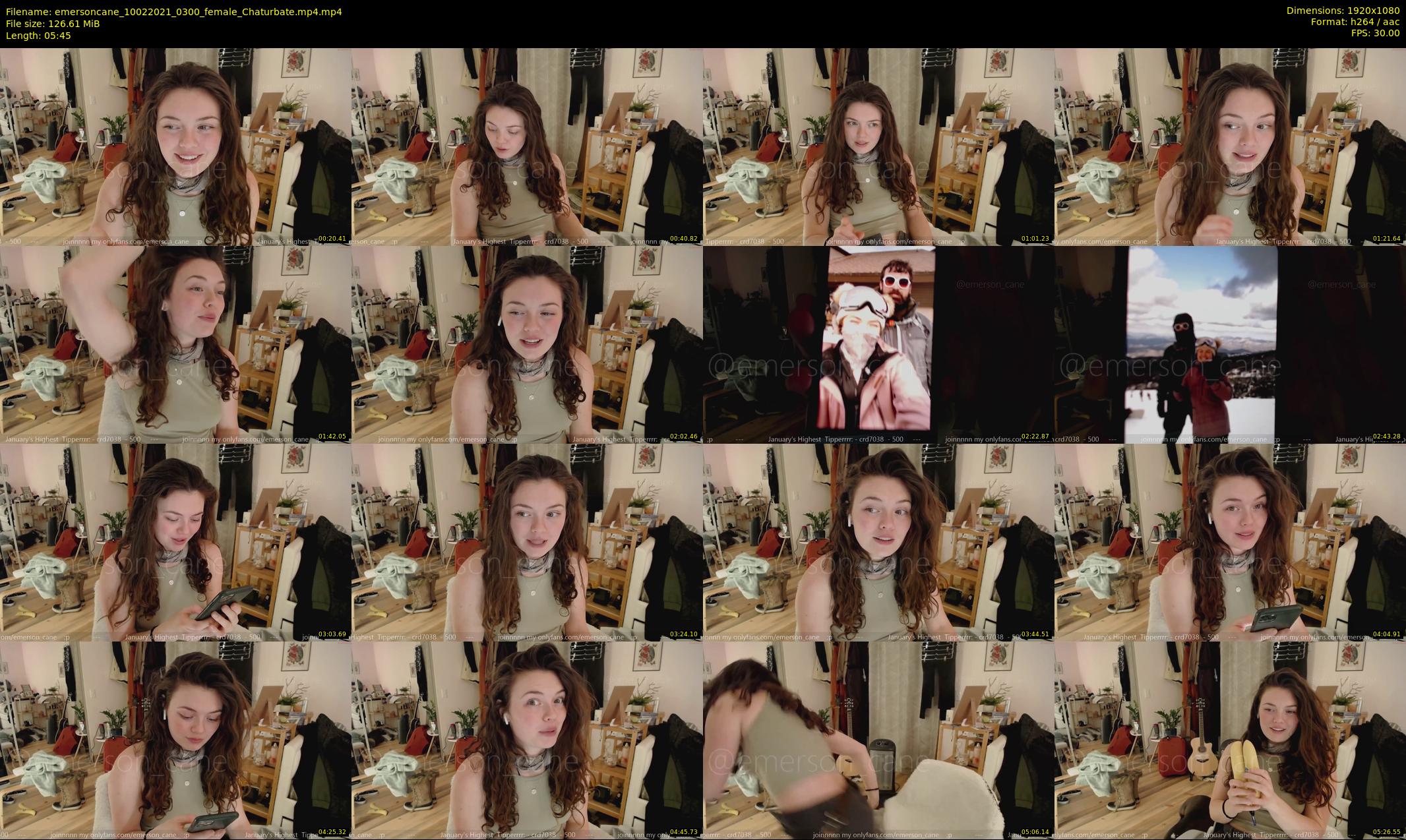 emersoncane — 6 minute Chaturbate female cam show recording, 1080p, Feb 10, 2021