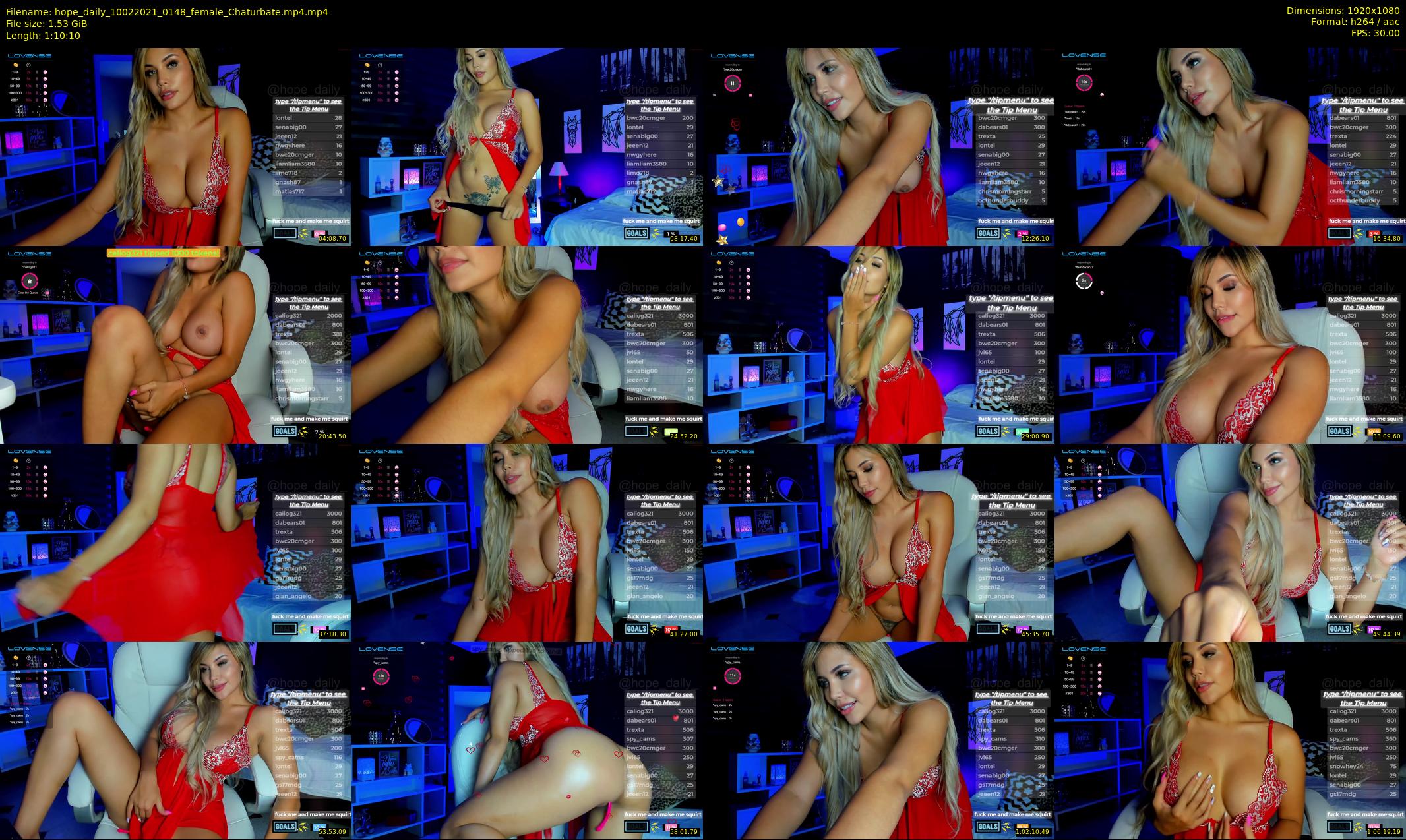 hope_daily — 71 minute Chaturbate female cam show recording, 1080p, Feb 10, 2021
