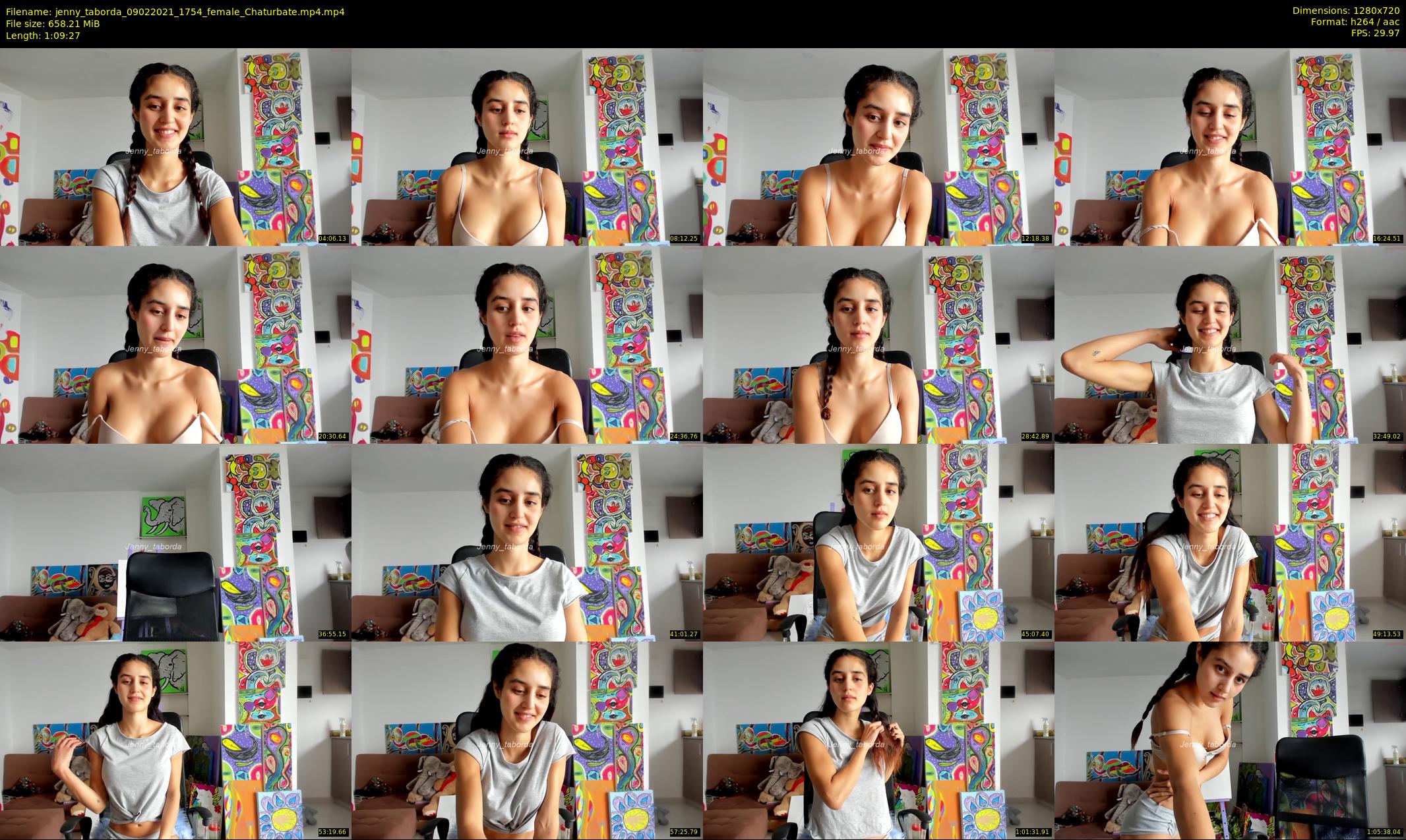 jenny_taborda — 70 minute Chaturbate female cam show recording, 720p, Feb 9, 2021