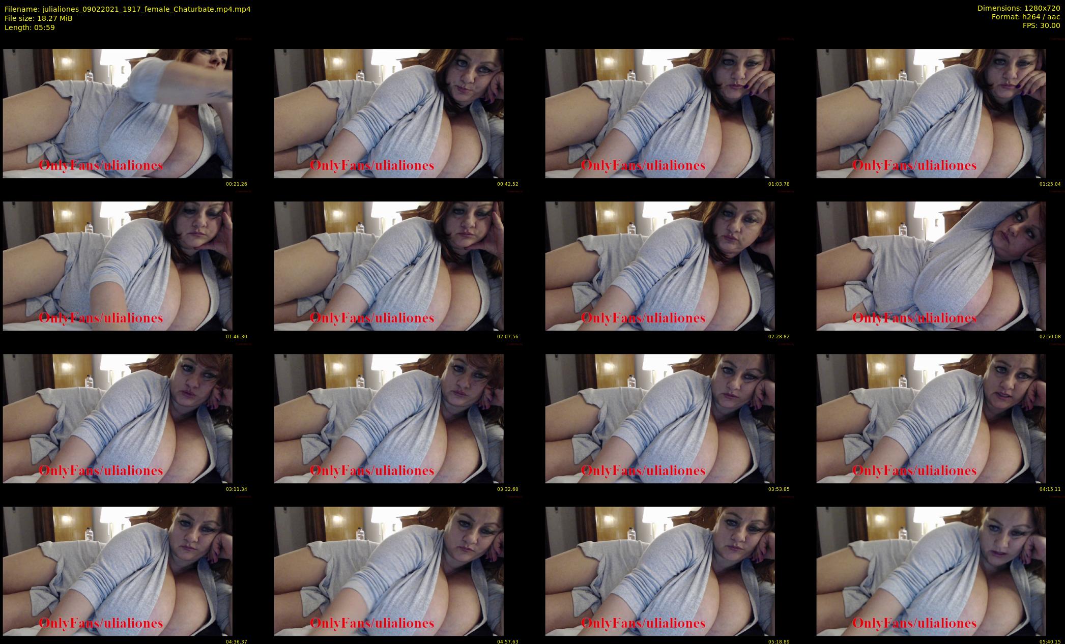 julialiones — 6 minute Chaturbate female cam show recording, 720p, Feb 9, 2021