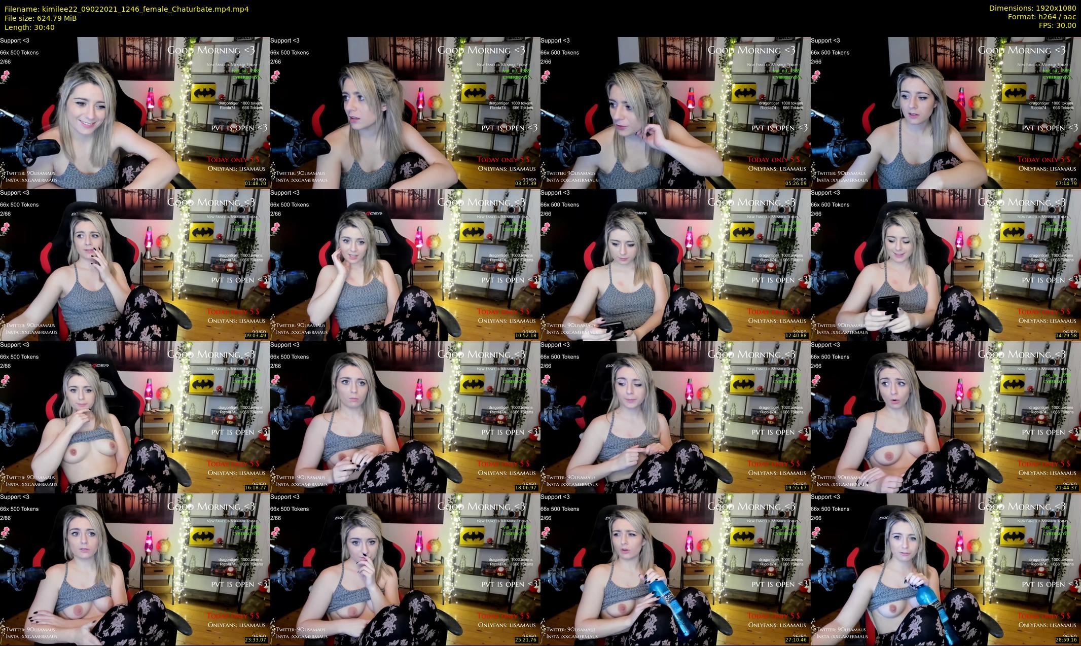 kimilee22 — 31 minute Chaturbate female cam show recording, 1080p, Feb 9, 2021