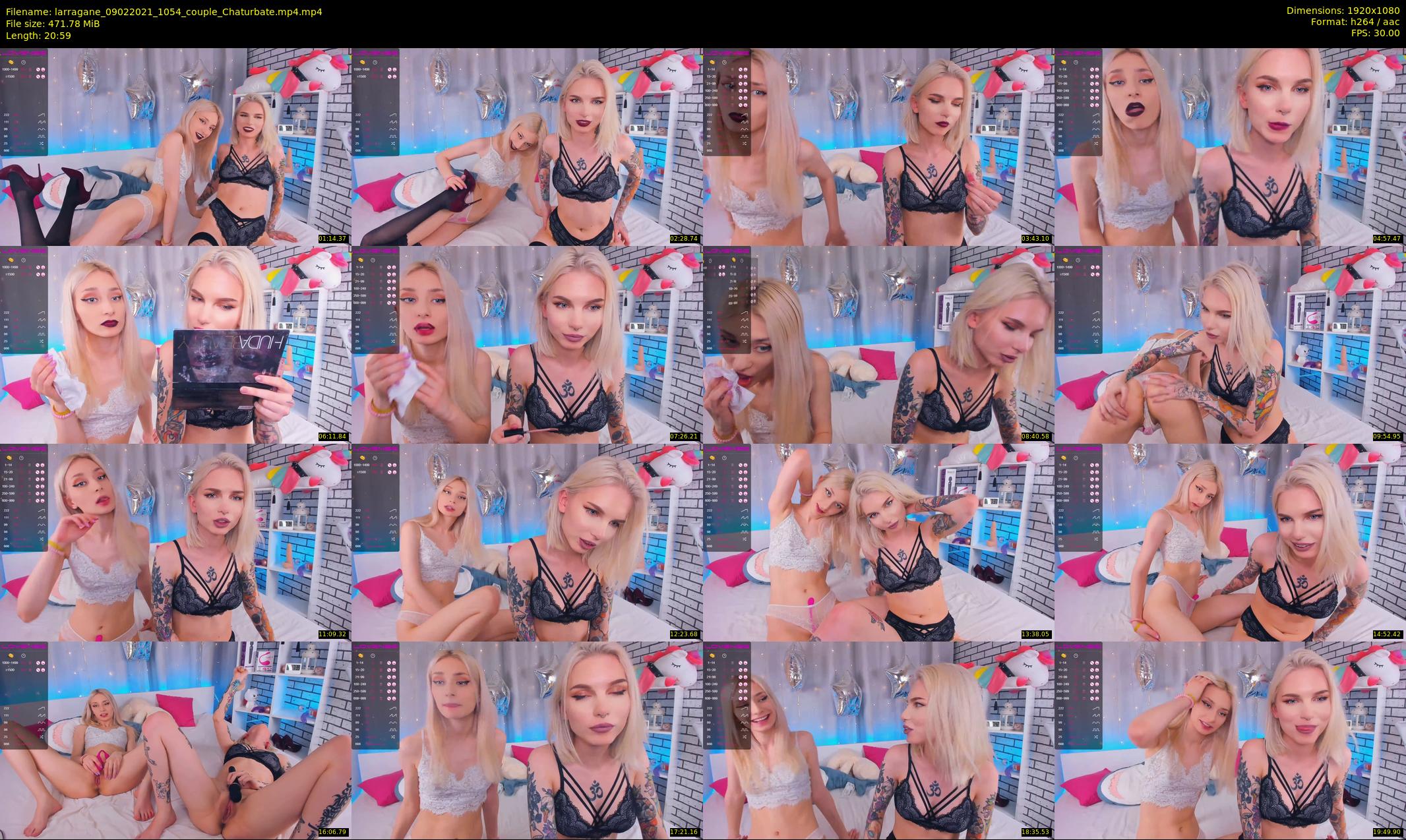 larragane — 21 minute Chaturbate couple cam show recording, 1080p, Feb 9, 2021