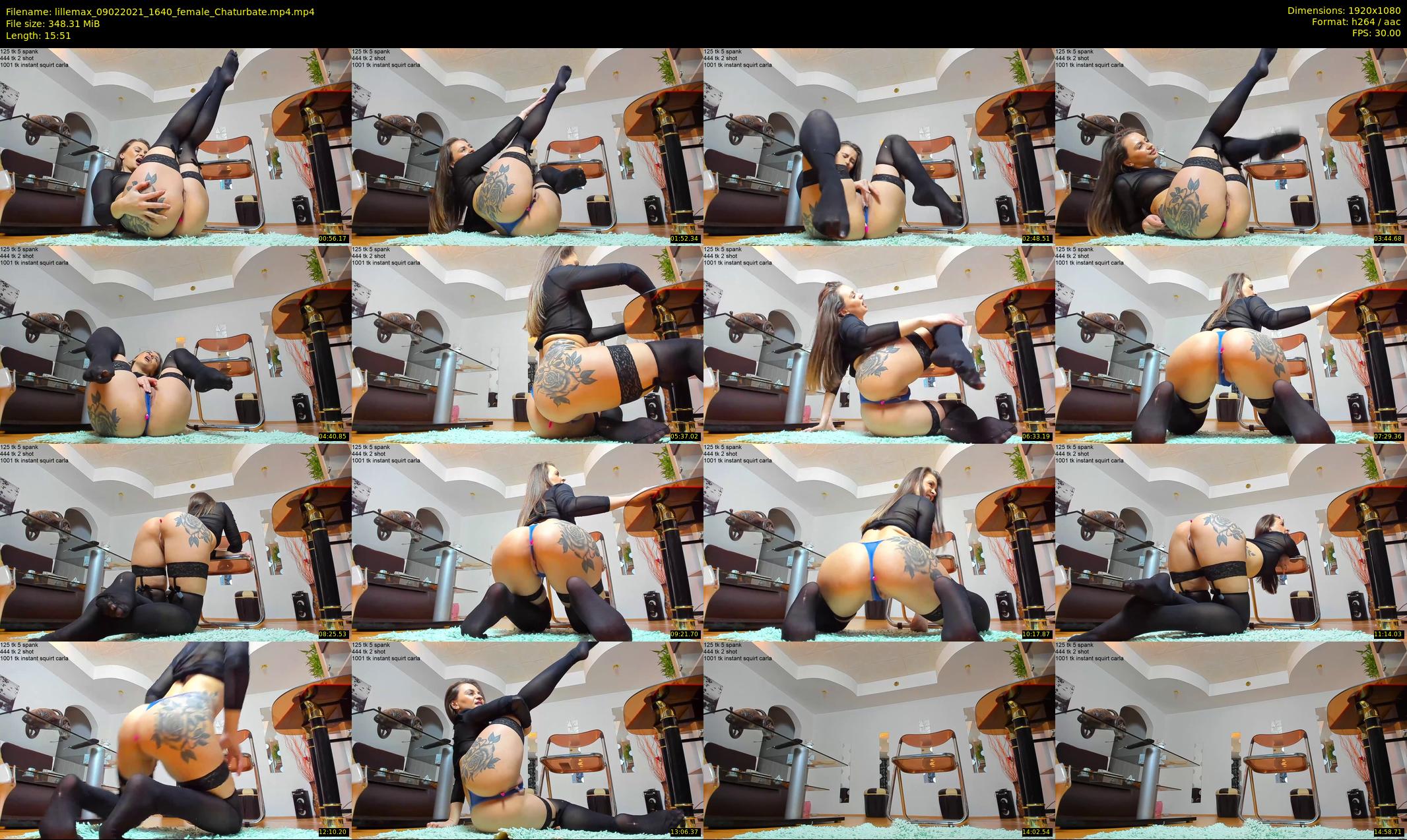 lillemax — 16 minute Chaturbate female cam show recording, 1080p, Feb 9, 2021