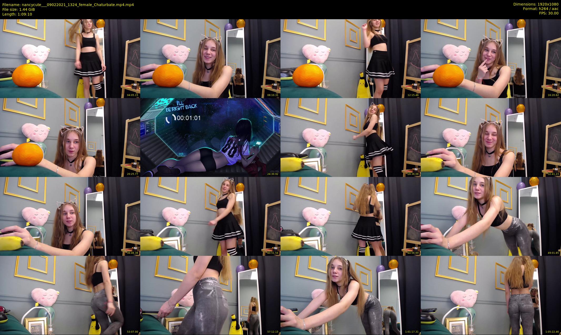 nancycute__ — 70 minute Chaturbate female cam show recording, 1080p, Feb 9, 2021