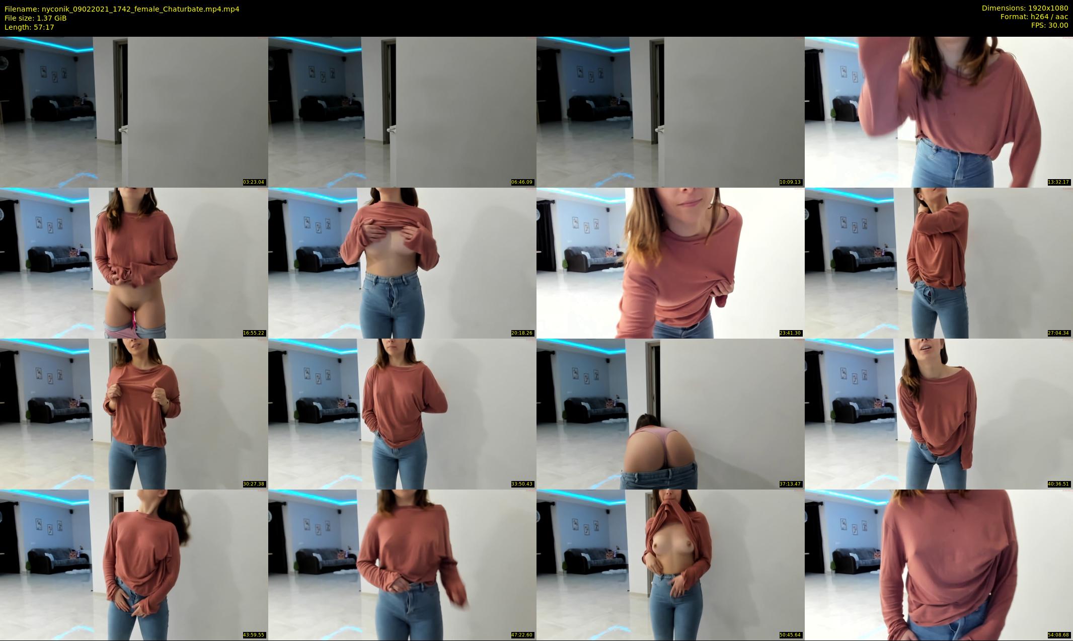 nyconik — 58 minute Chaturbate female cam show recording, 1080p, Feb 9, 2021