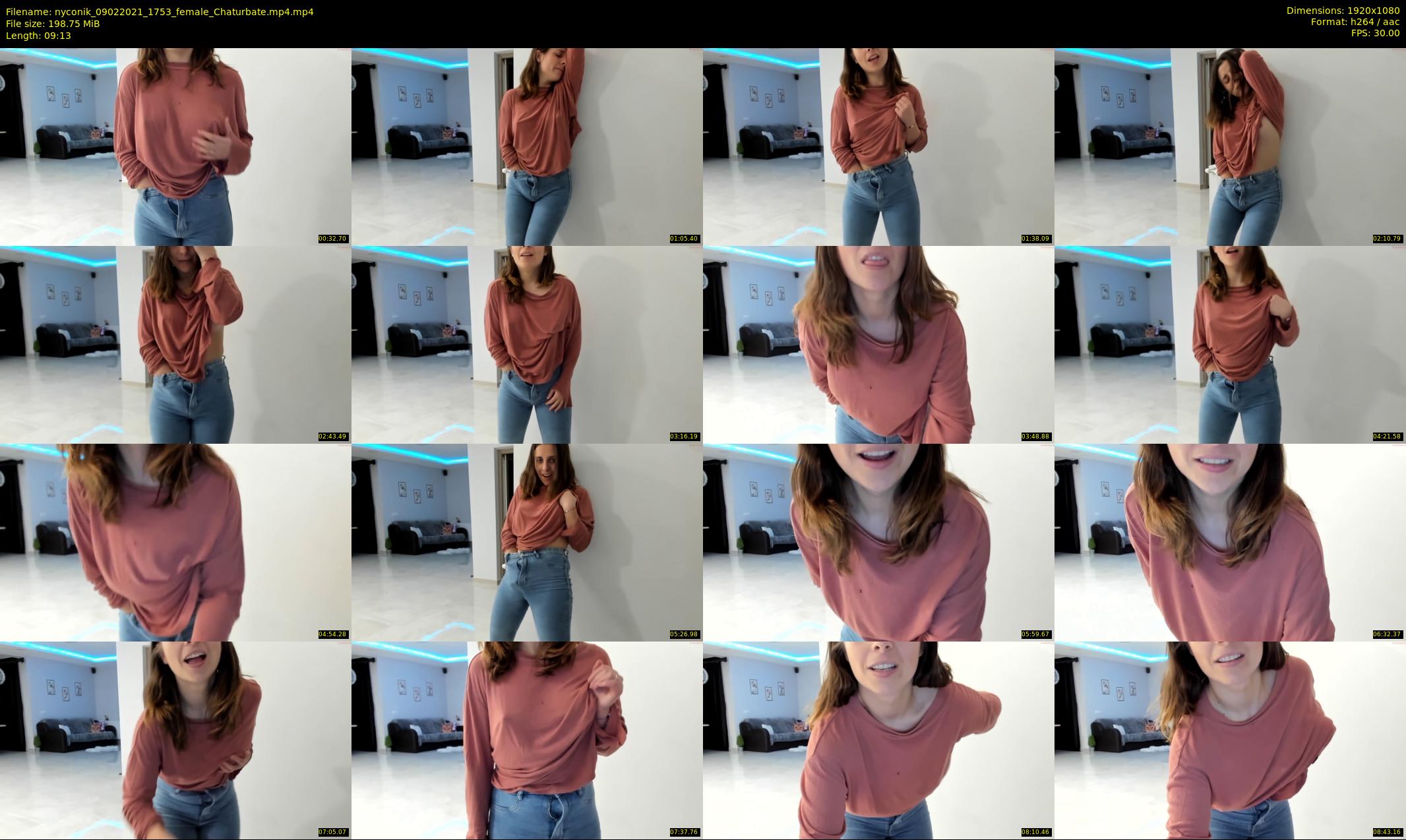 nyconik — 10 minute Chaturbate female cam show recording, 1080p, Feb 9, 2021