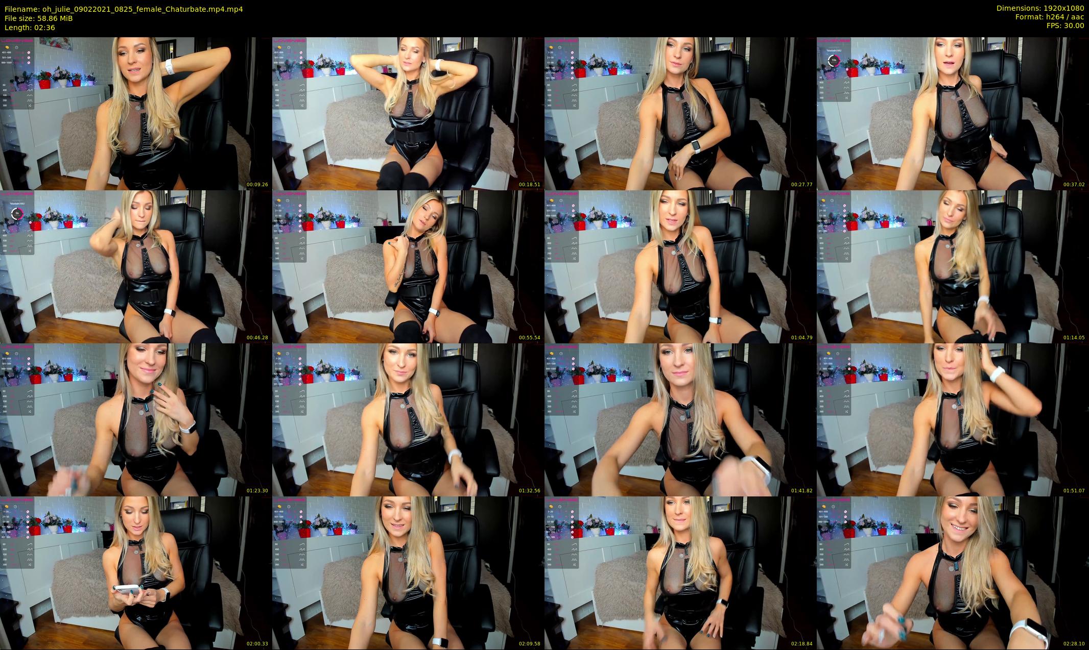 oh_julie — 3 minute Chaturbate female cam show recording, 1080p, Feb 9, 2021