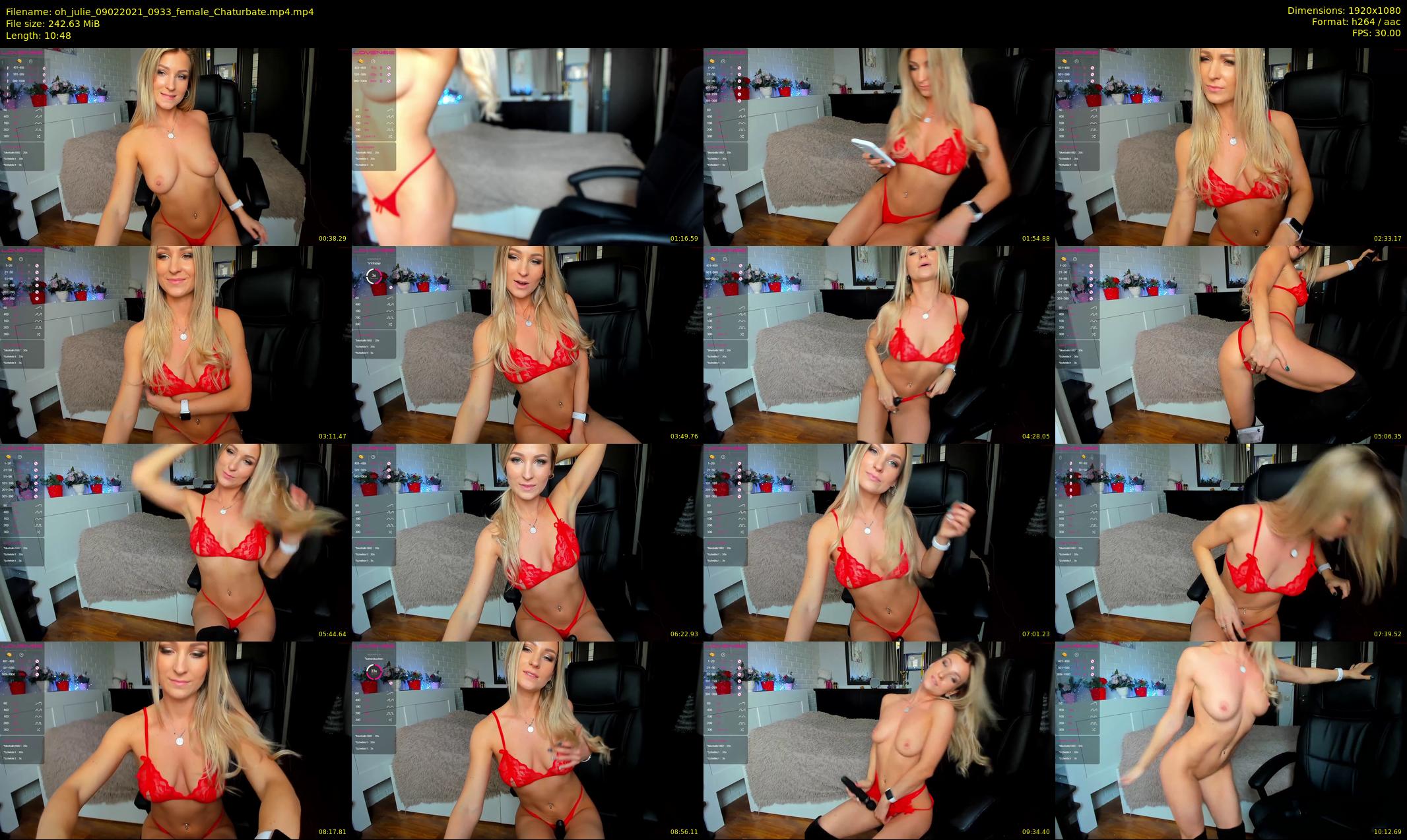 oh_julie — 11 minute Chaturbate female cam show recording, 1080p, Feb 9, 2021