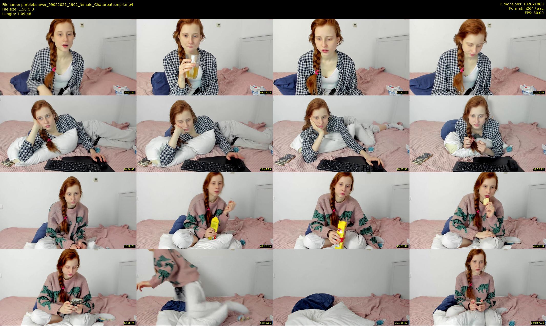 purplebeawer — 70 minute Chaturbate female cam show recording, 1080p, Feb 9, 2021