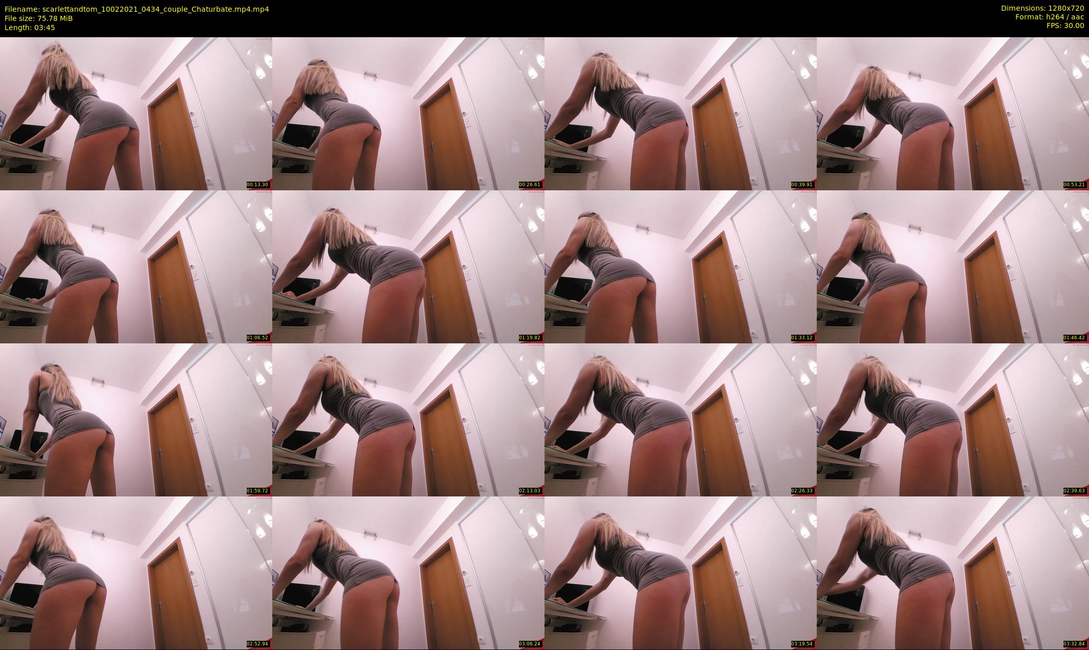 scarlettandtom — 4 minute Chaturbate couple cam show recording, 720p, Feb 10, 2021