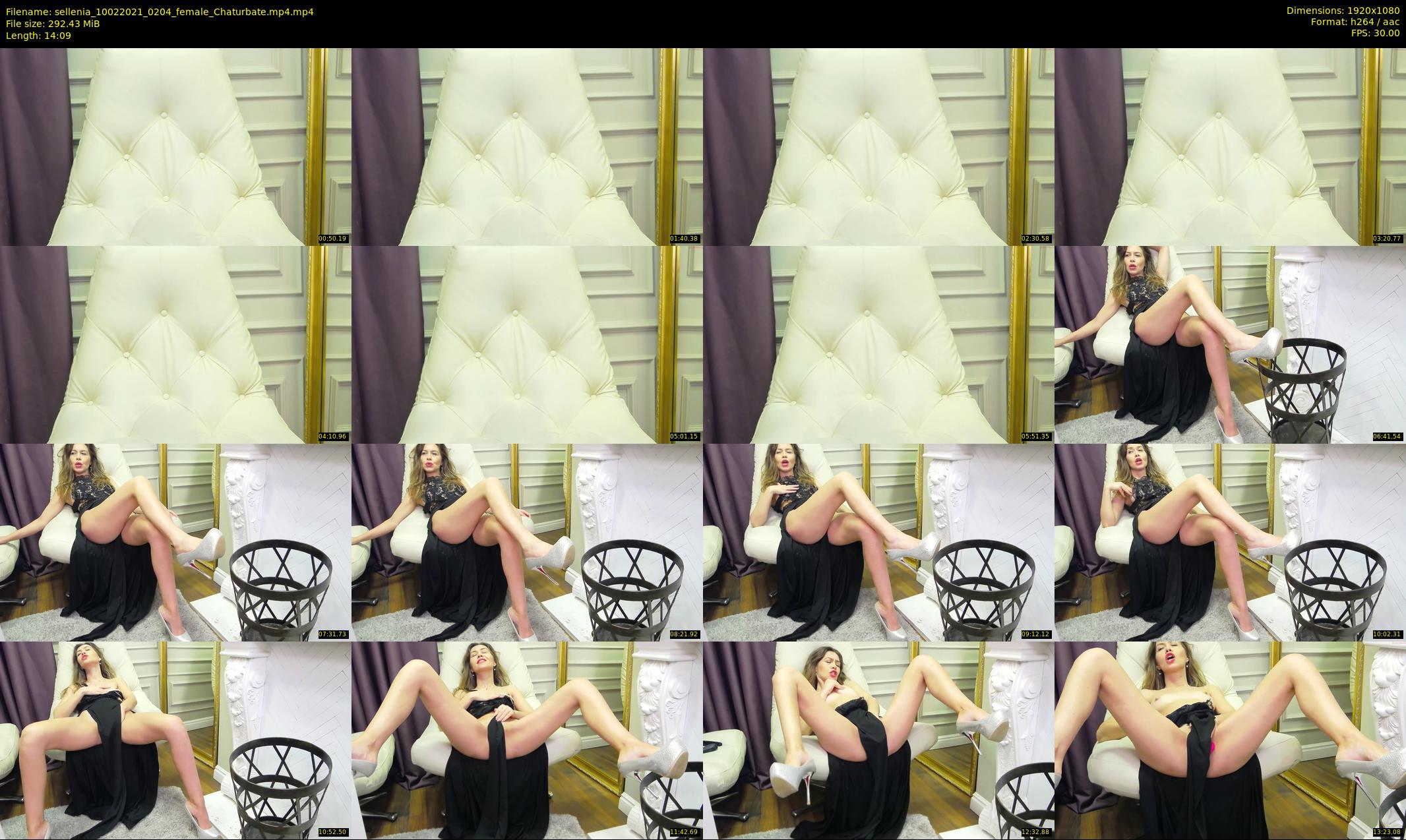 sellenia — 15 minute Chaturbate female cam show recording, 1080p, Feb 10, 2021