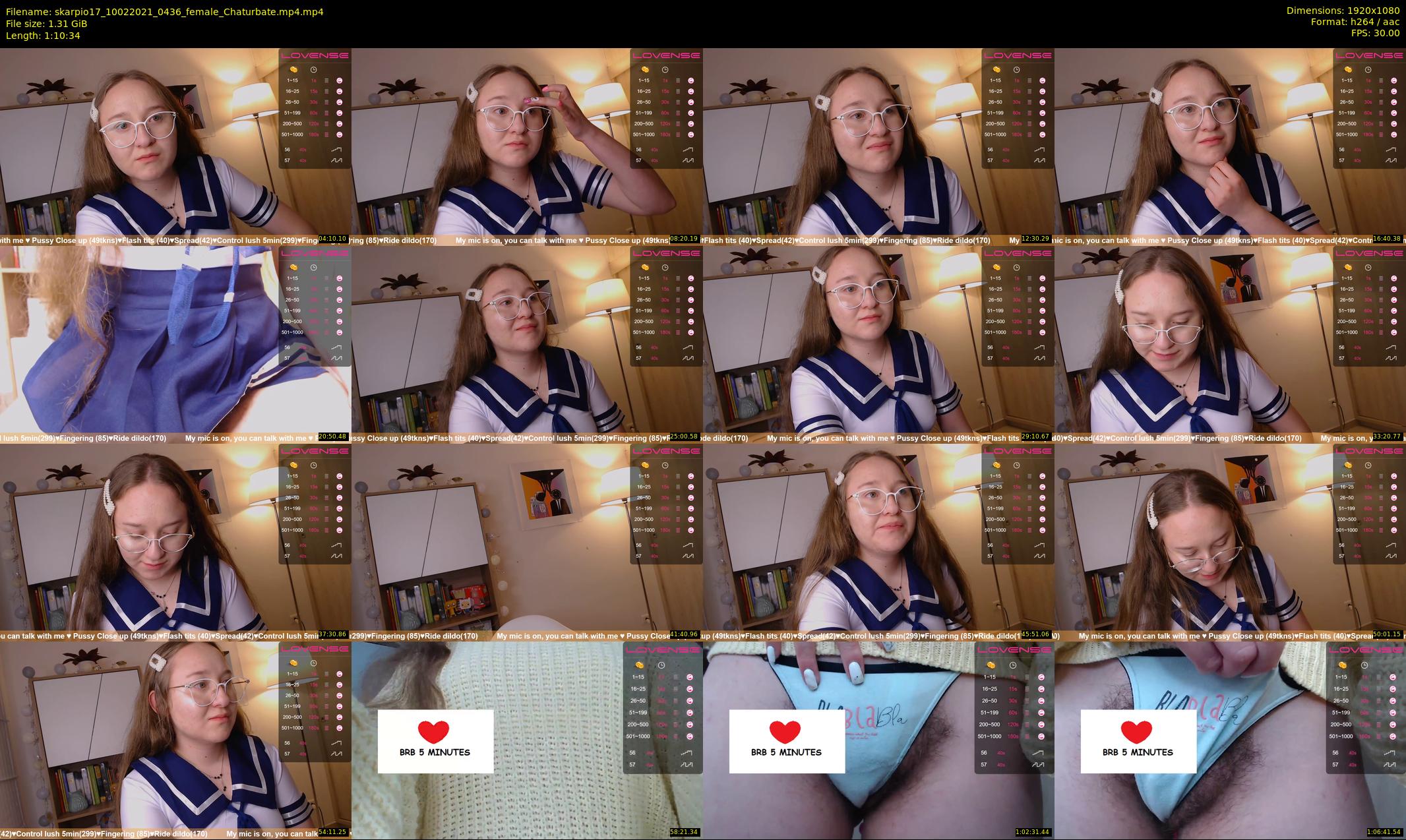 skarpio17 — 71 minute Chaturbate female cam show recording, 1080p, Feb 10, 2021