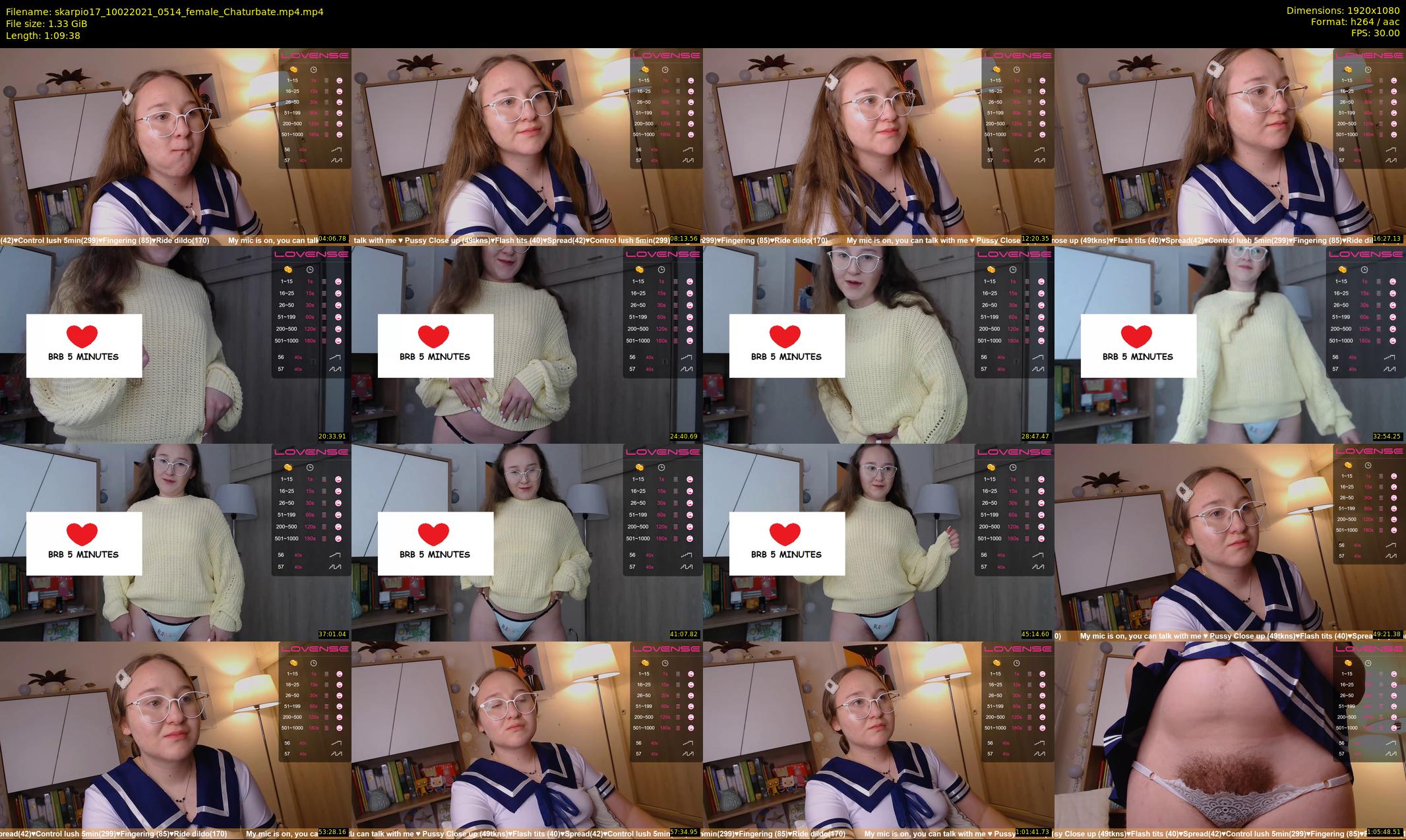 skarpio17 — 70 minute Chaturbate female cam show recording, 1080p, Feb 10, 2021
