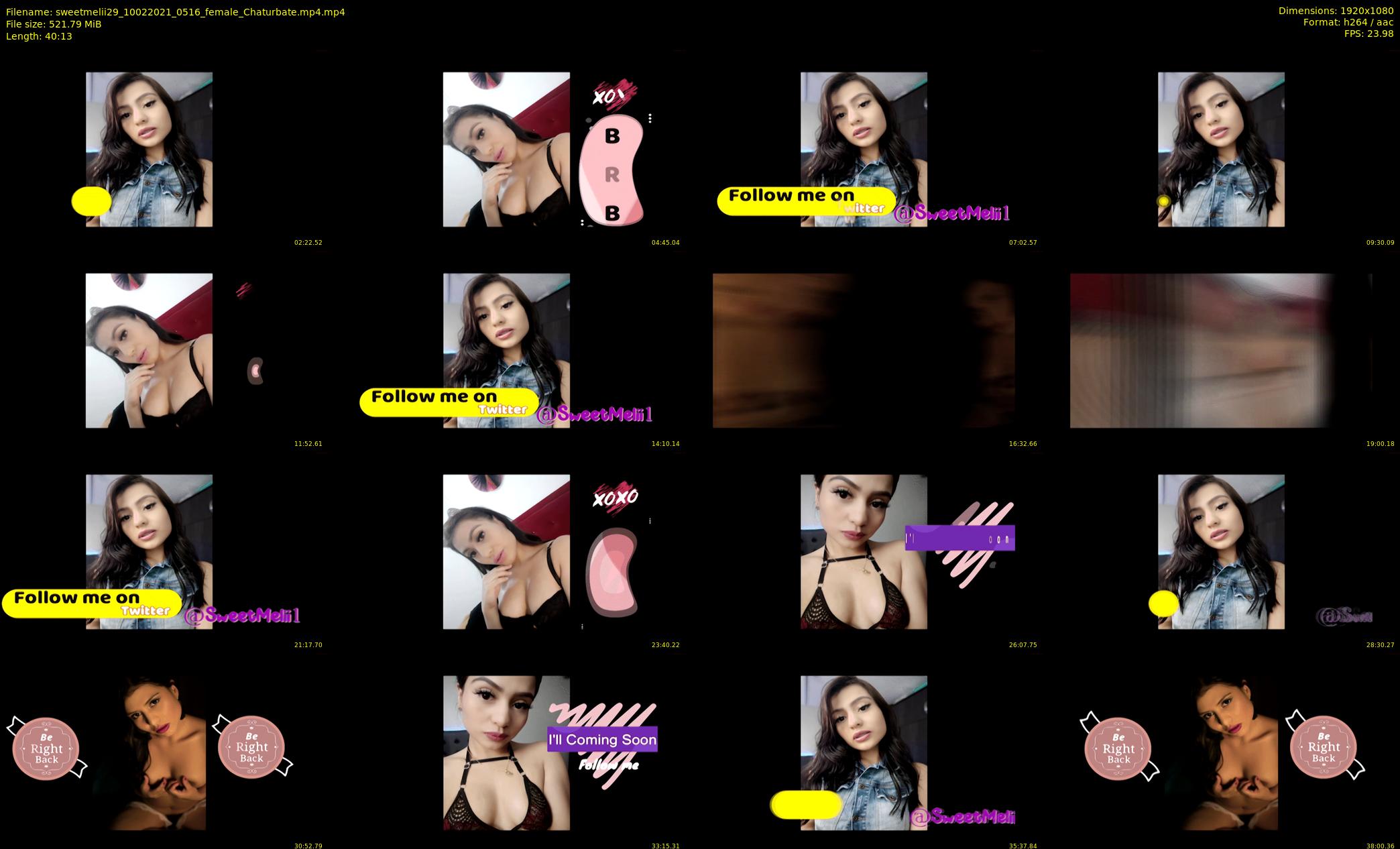 sweetmelii29 — 41 minute Chaturbate female cam show recording, 1080p, Feb 10, 2021