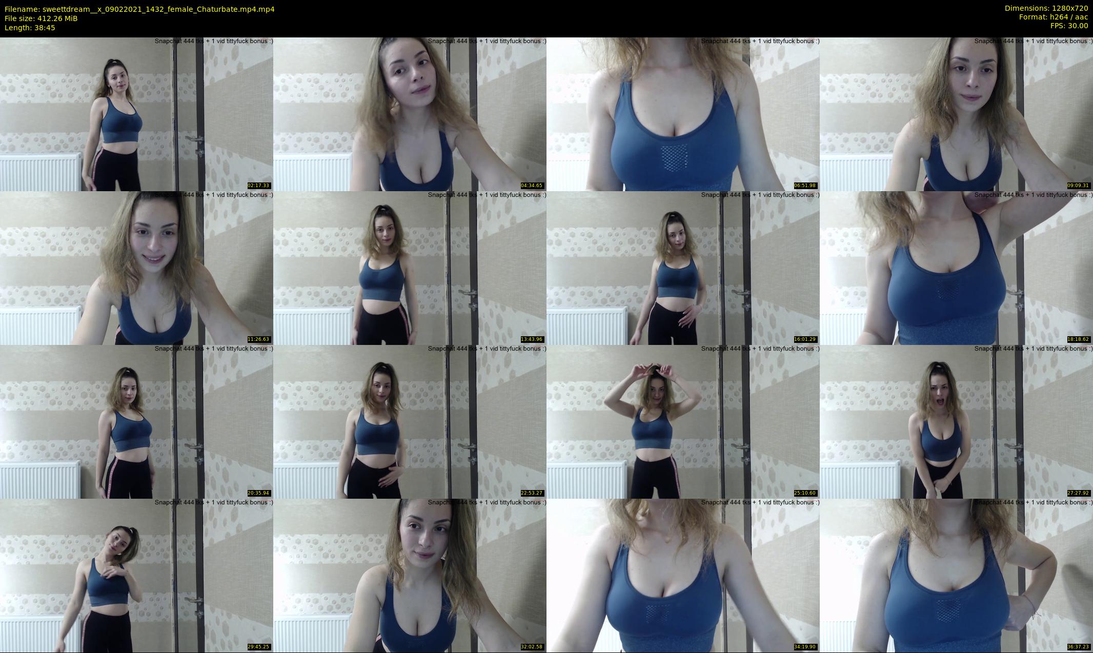sweettdream__x — 39 minute Chaturbate female cam show recording, 720p, Feb 9, 2021