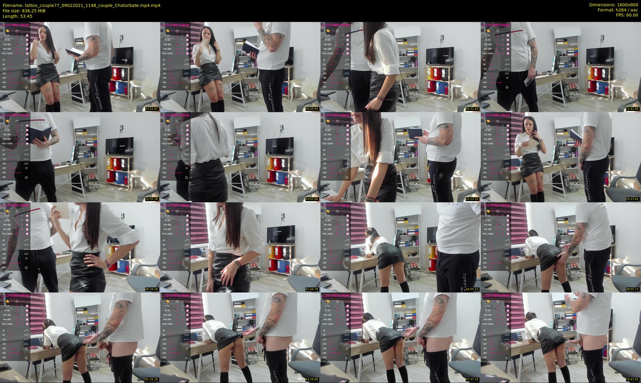 tattoo_couple77 — 54 minute Chaturbate couple cam show recording, 720p, Feb 9, 2021