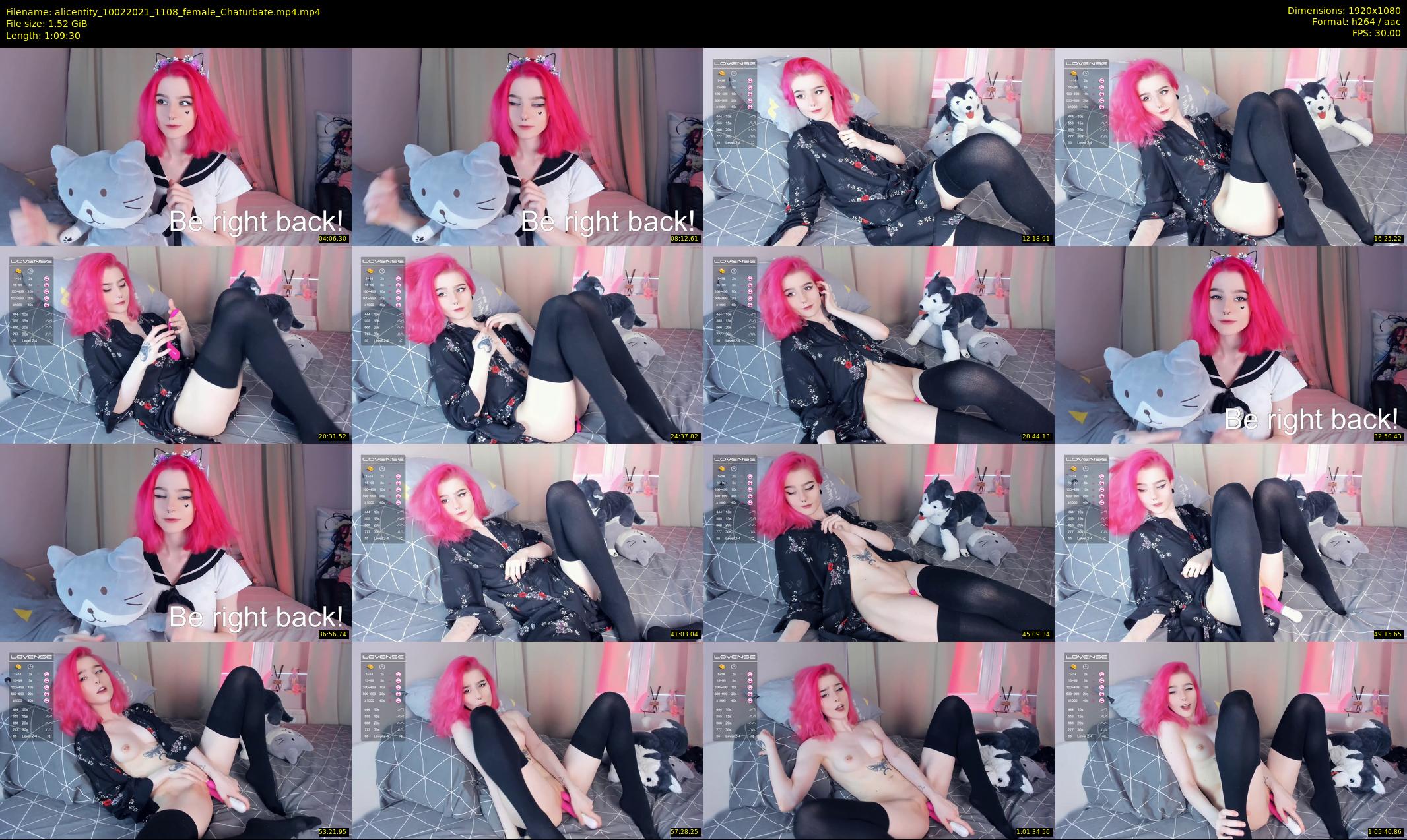 alicentity — 70 minute Chaturbate female cam show recording, 1080p, Feb 10, 2021