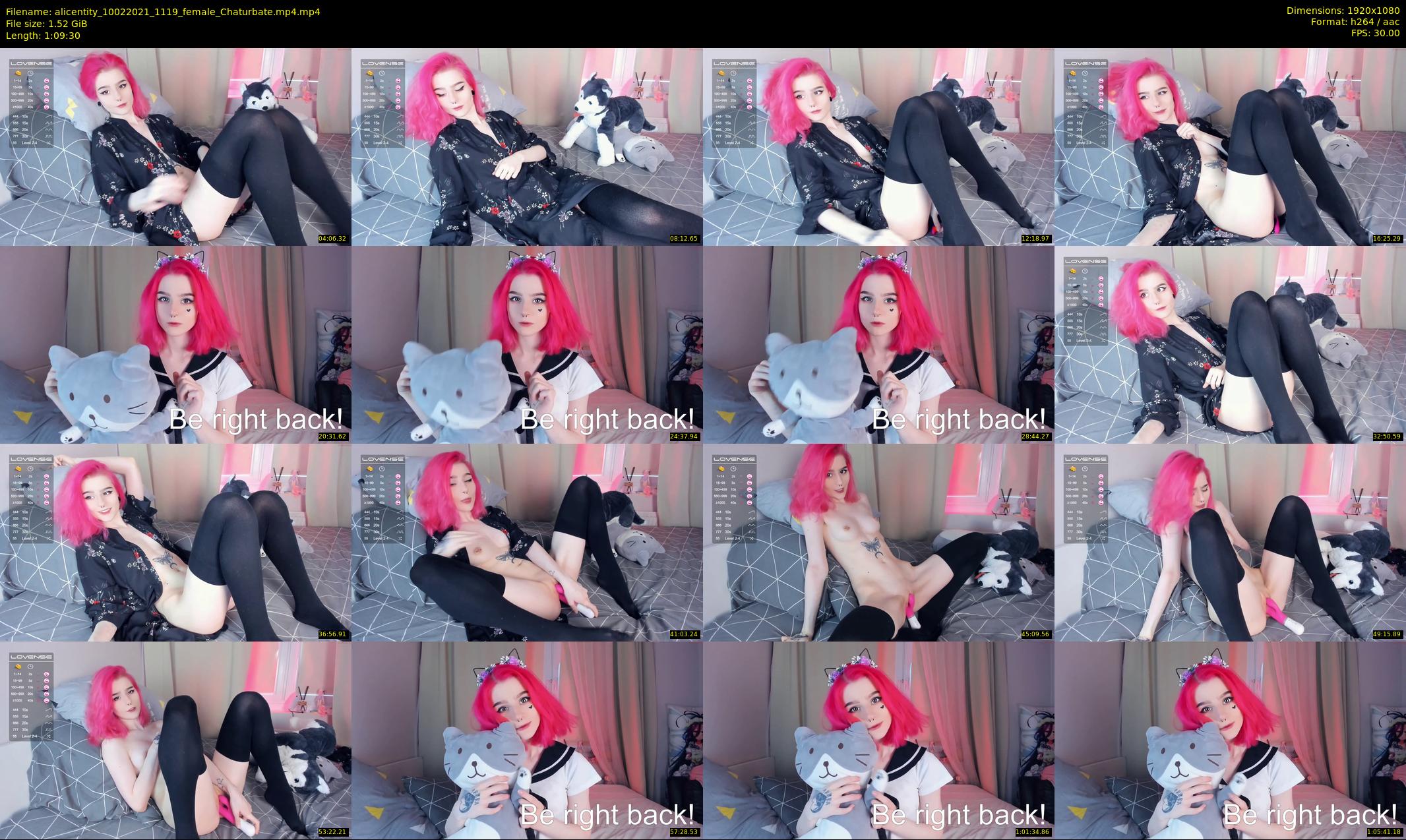 alicentity — 70 minute Chaturbate female cam show recording, 1080p, Feb 10, 2021