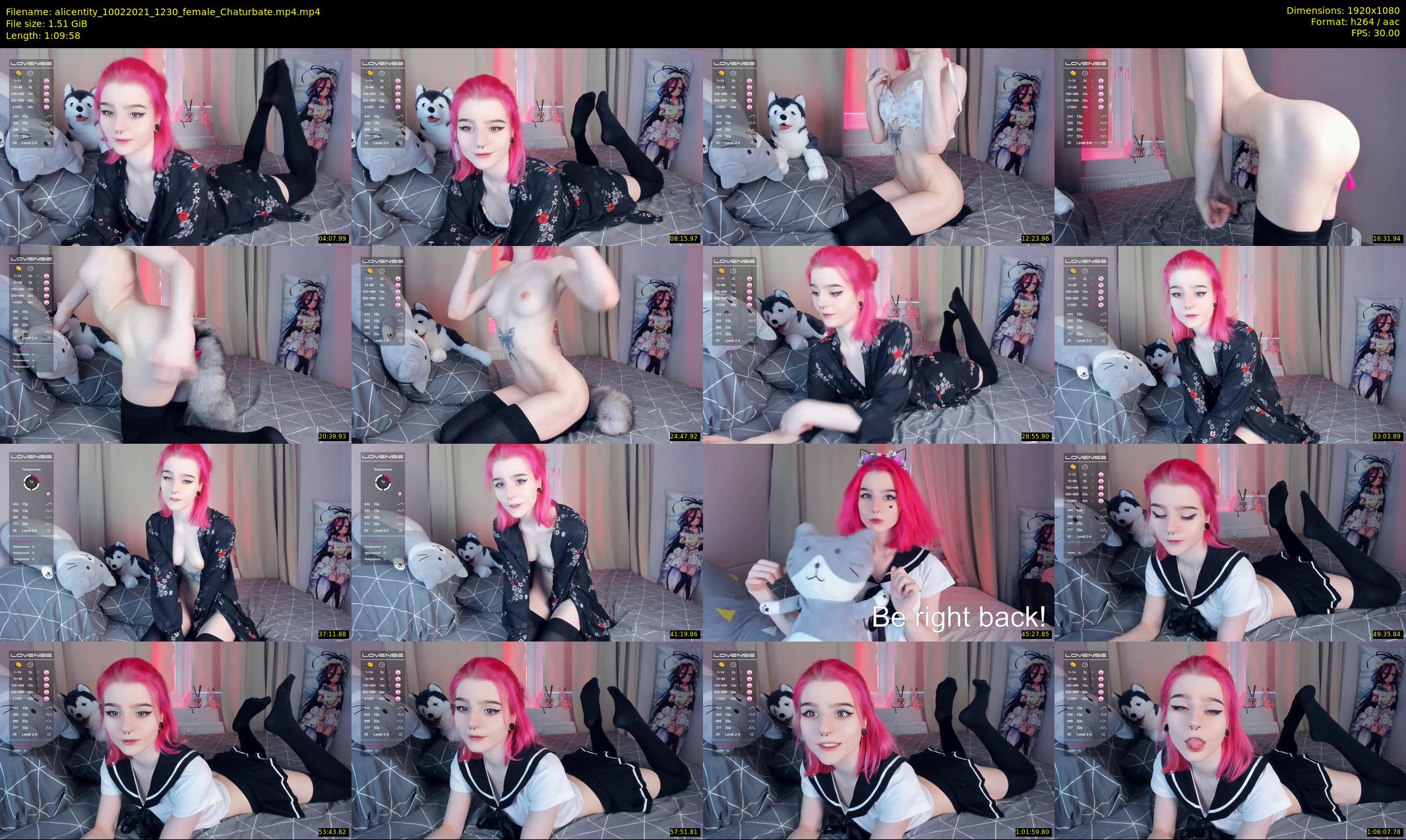 alicentity — 70 minute Chaturbate female cam show recording, 1080p, Feb 10, 2021