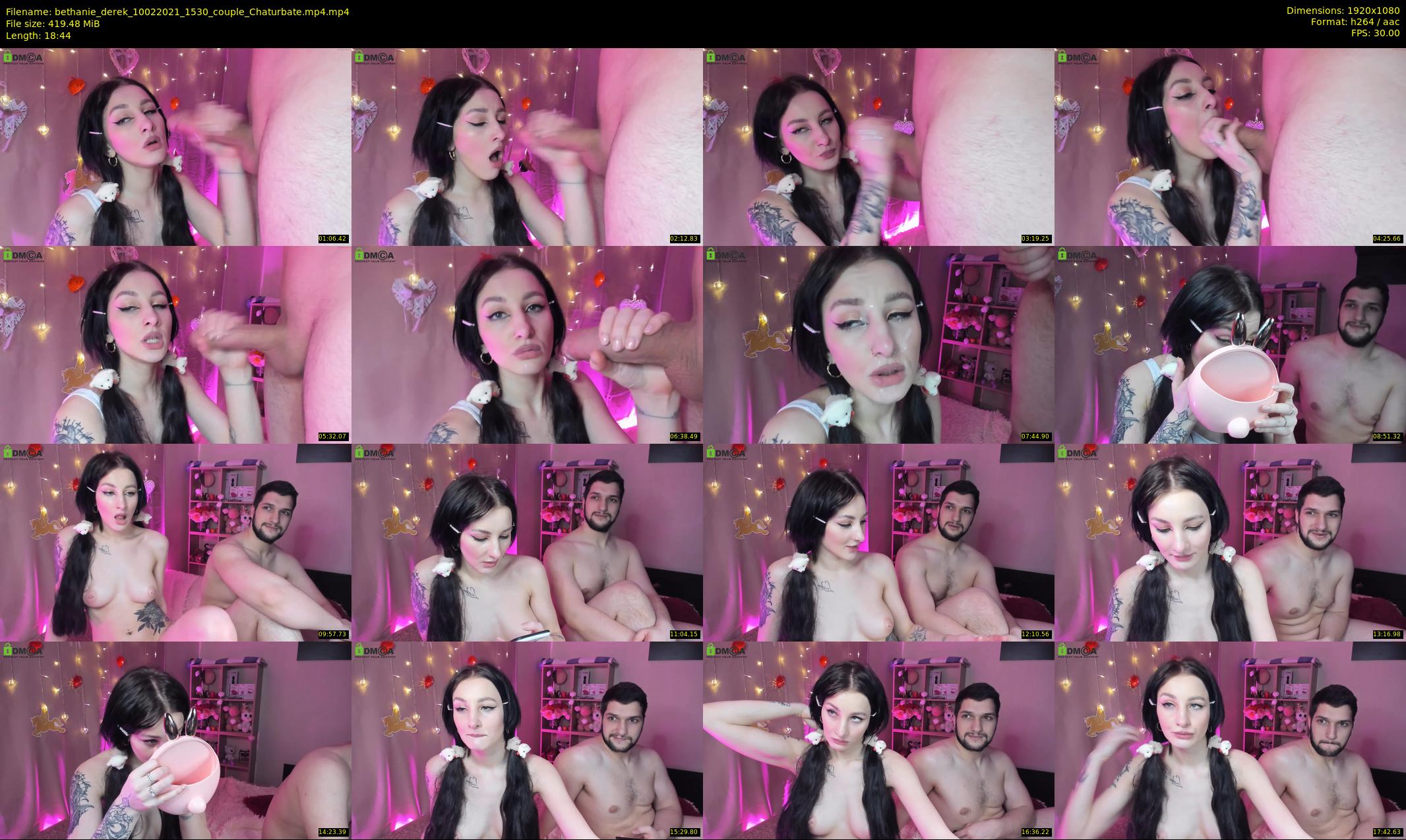 bethanie_derek — 19 minute Chaturbate couple cam show recording, 1080p, Feb 10, 2021