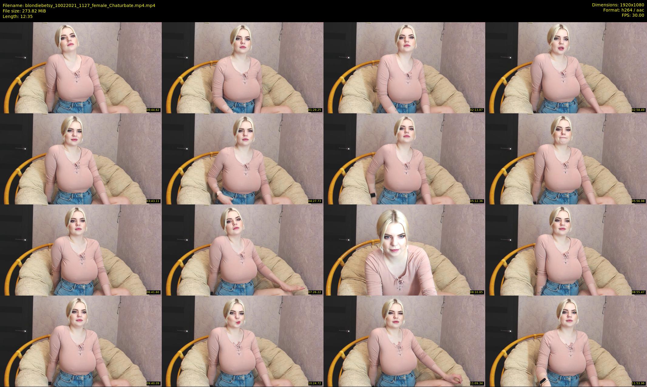 blondiebetsy — 13 minute Chaturbate female cam show recording, 1080p, Feb 10, 2021