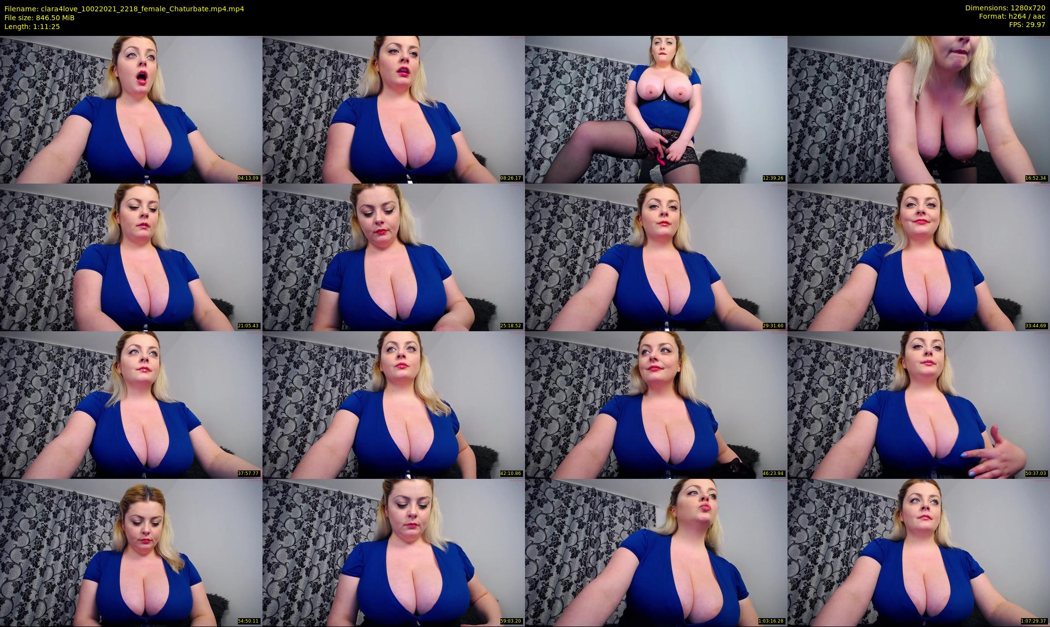 clara4love — 72 minute Chaturbate female cam show recording, 720p, Feb 10, 2021