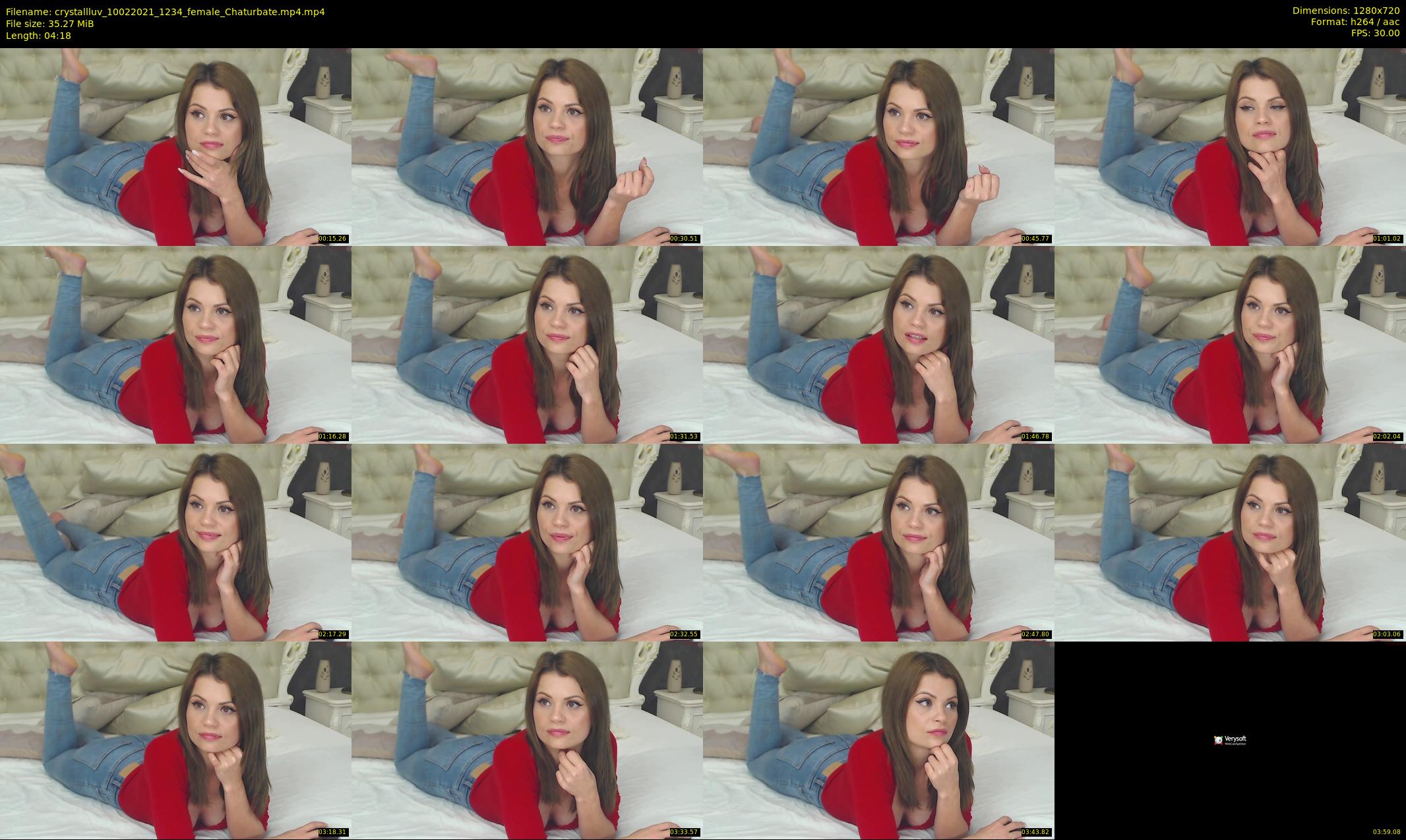 crystallluv — 5 minute Chaturbate female cam show recording, 720p, Feb 10, 2021