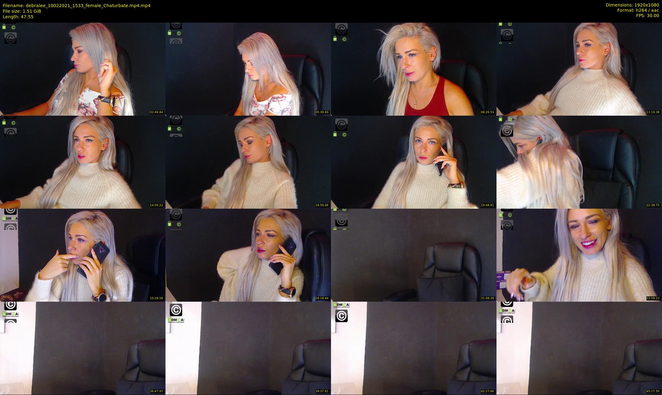 debralee — 48 minute Chaturbate female cam show recording, 1080p, Feb 10, 2021
