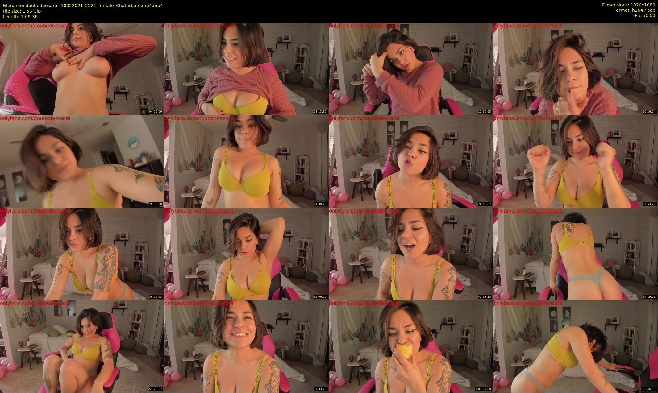 doubedeesarai — 70 minute Chaturbate female cam show recording, 1080p, Feb 10, 2021