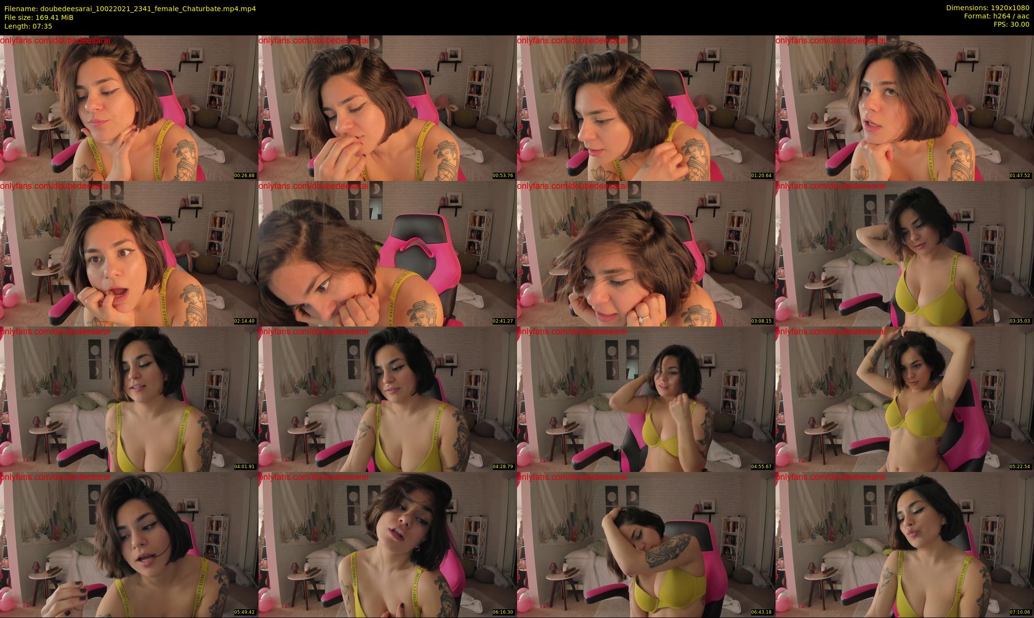 doubedeesarai — 8 minute Chaturbate female cam show recording, 1080p, Feb 10, 2021
