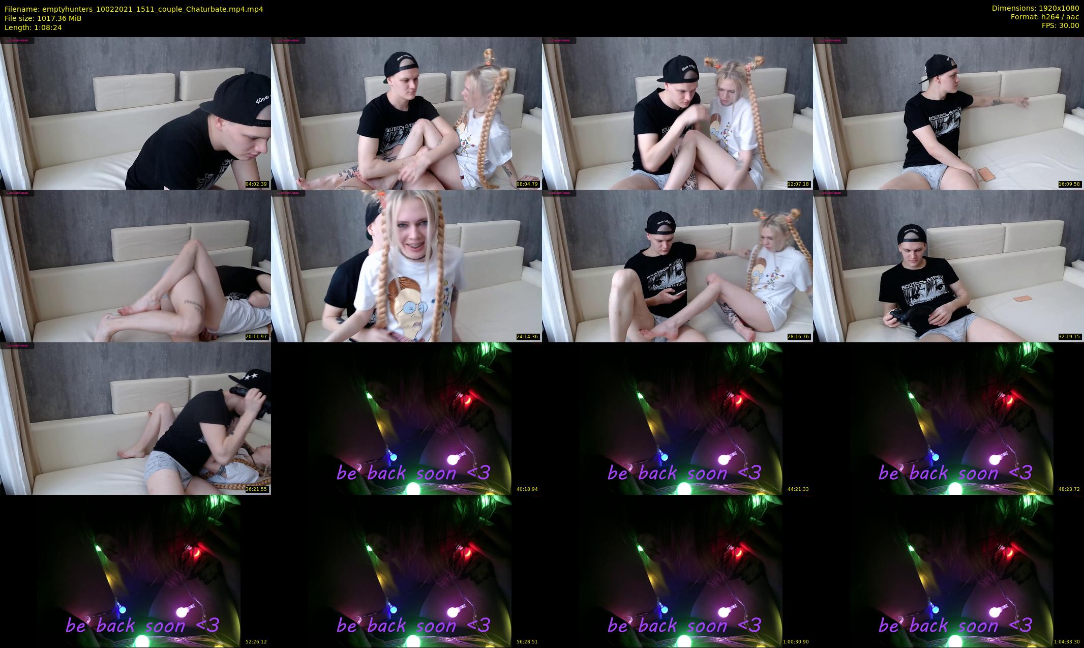emptyhunters — 69 minute Chaturbate couple cam show recording, 1080p, Feb 10, 2021