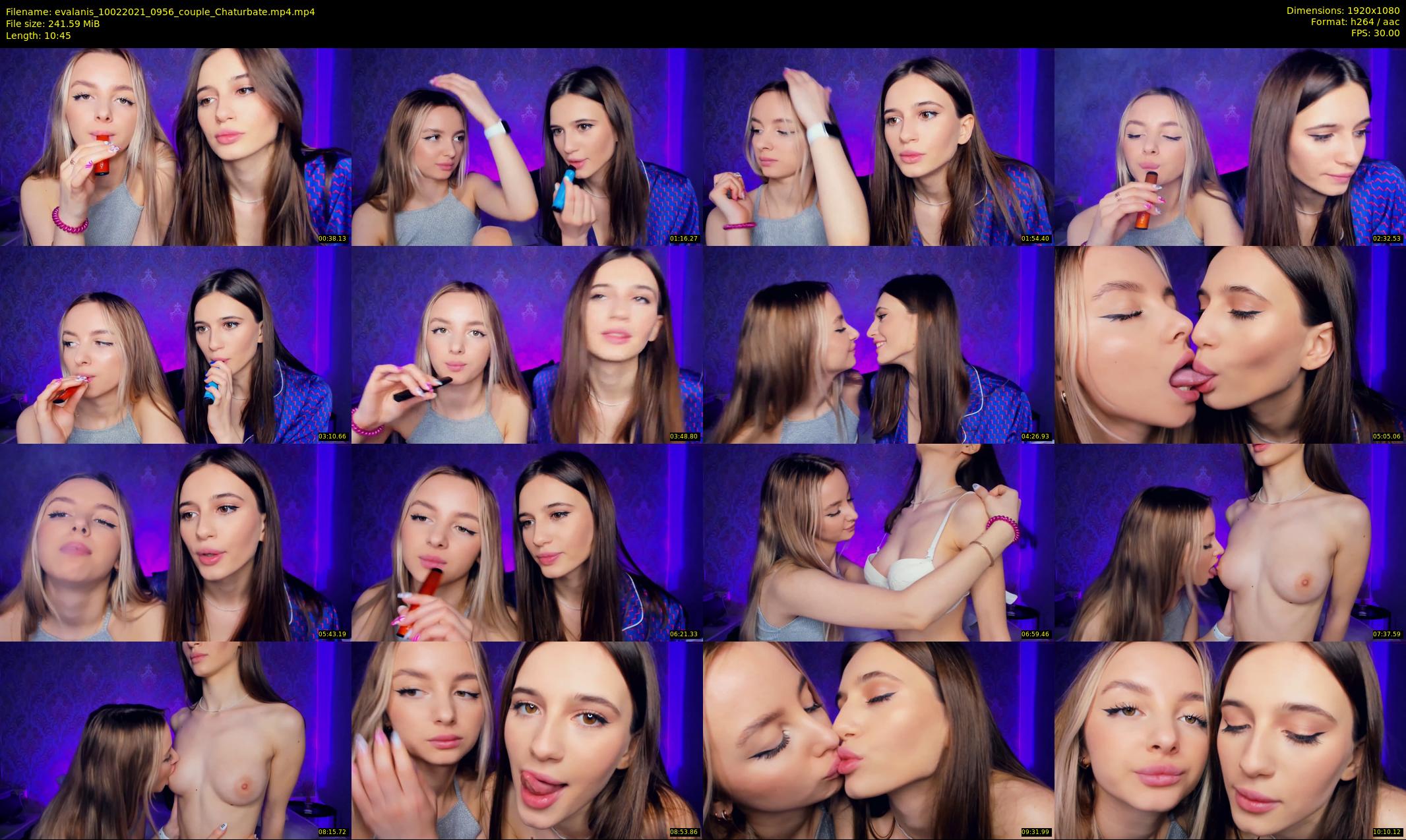 evalanis — 11 minute Chaturbate couple cam show recording, 1080p, Feb 10, 2021