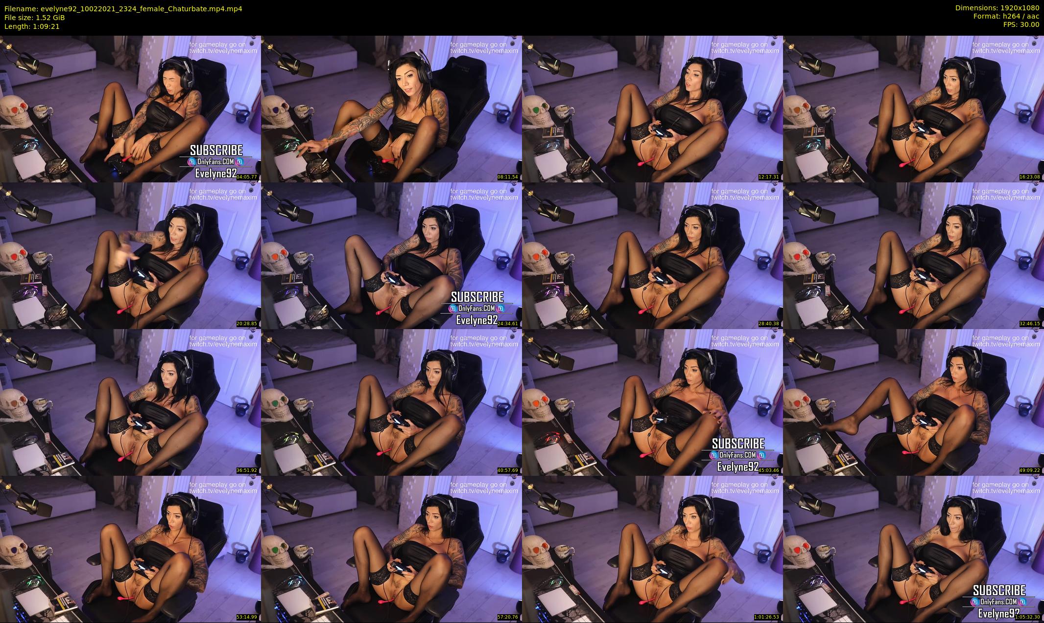 evelyne92 — 70 minute Chaturbate female cam show recording, 1080p, Feb 10, 2021