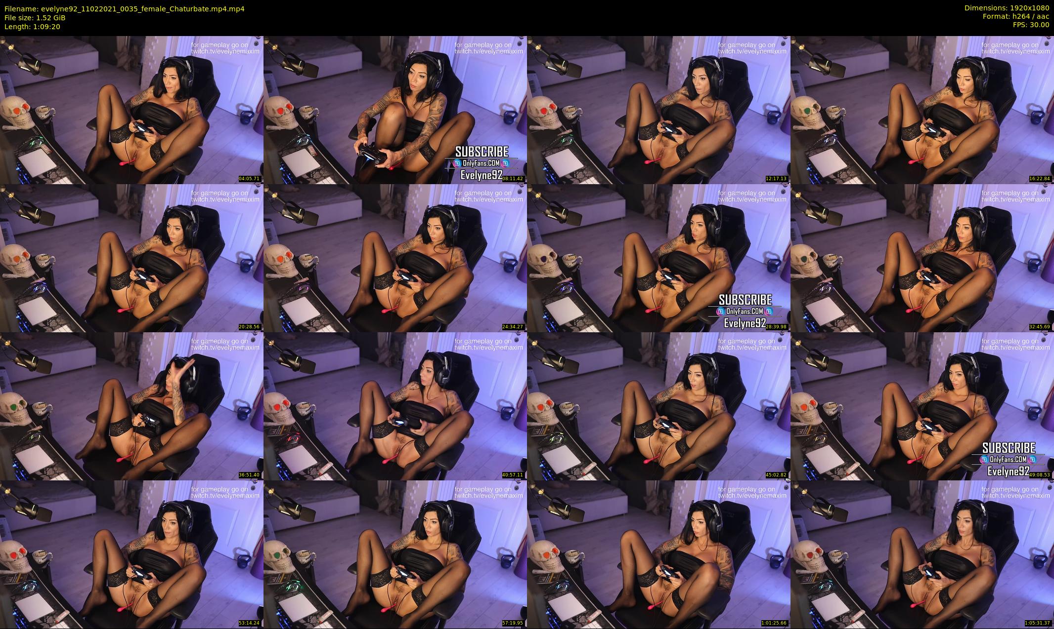 evelyne92 — 70 minute Chaturbate female cam show recording, 1080p, Feb 11, 2021