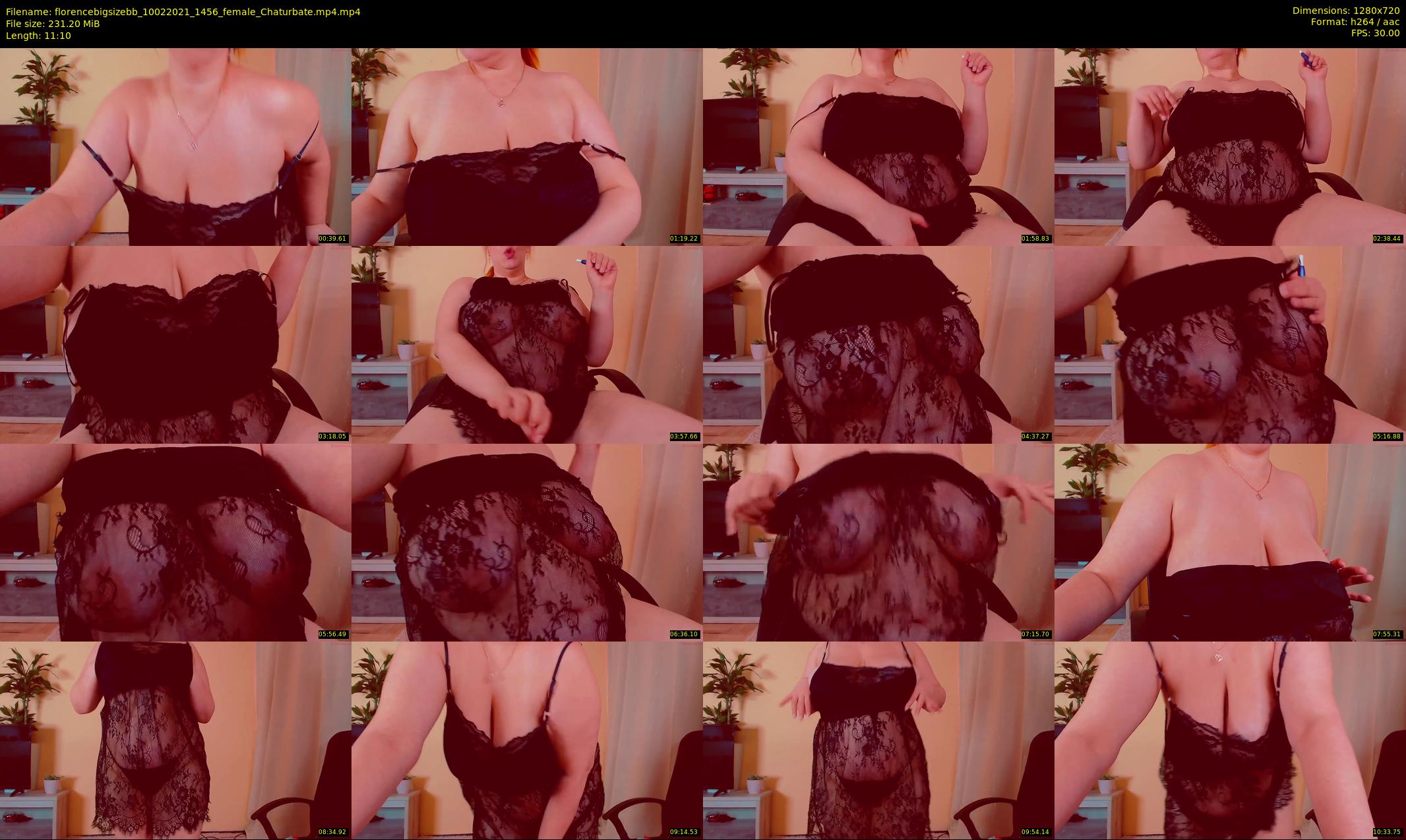 florencebigsizebb — 12 minute Chaturbate female cam show recording, 720p, Feb 10, 2021
