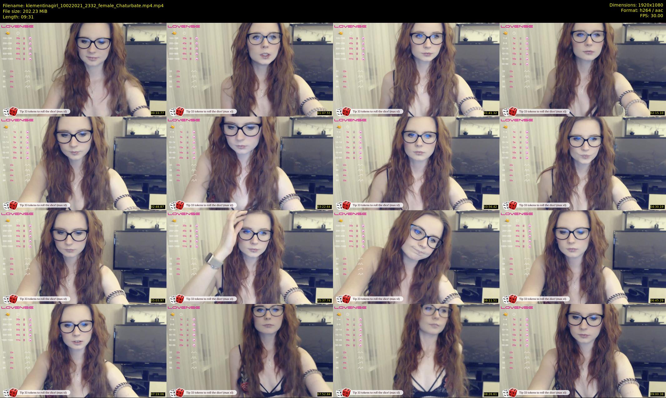 klementinagirl — 10 minute Chaturbate female cam show recording, 1080p, Feb 10, 2021