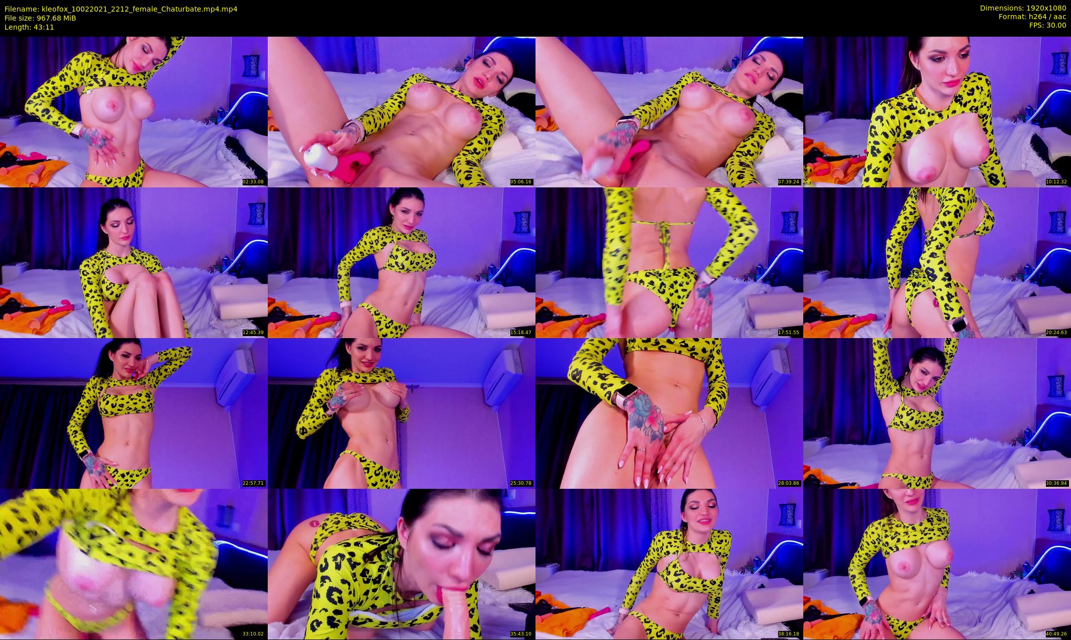 kleofox — 44 minute Chaturbate female cam show recording, 1080p, Feb 10, 2021