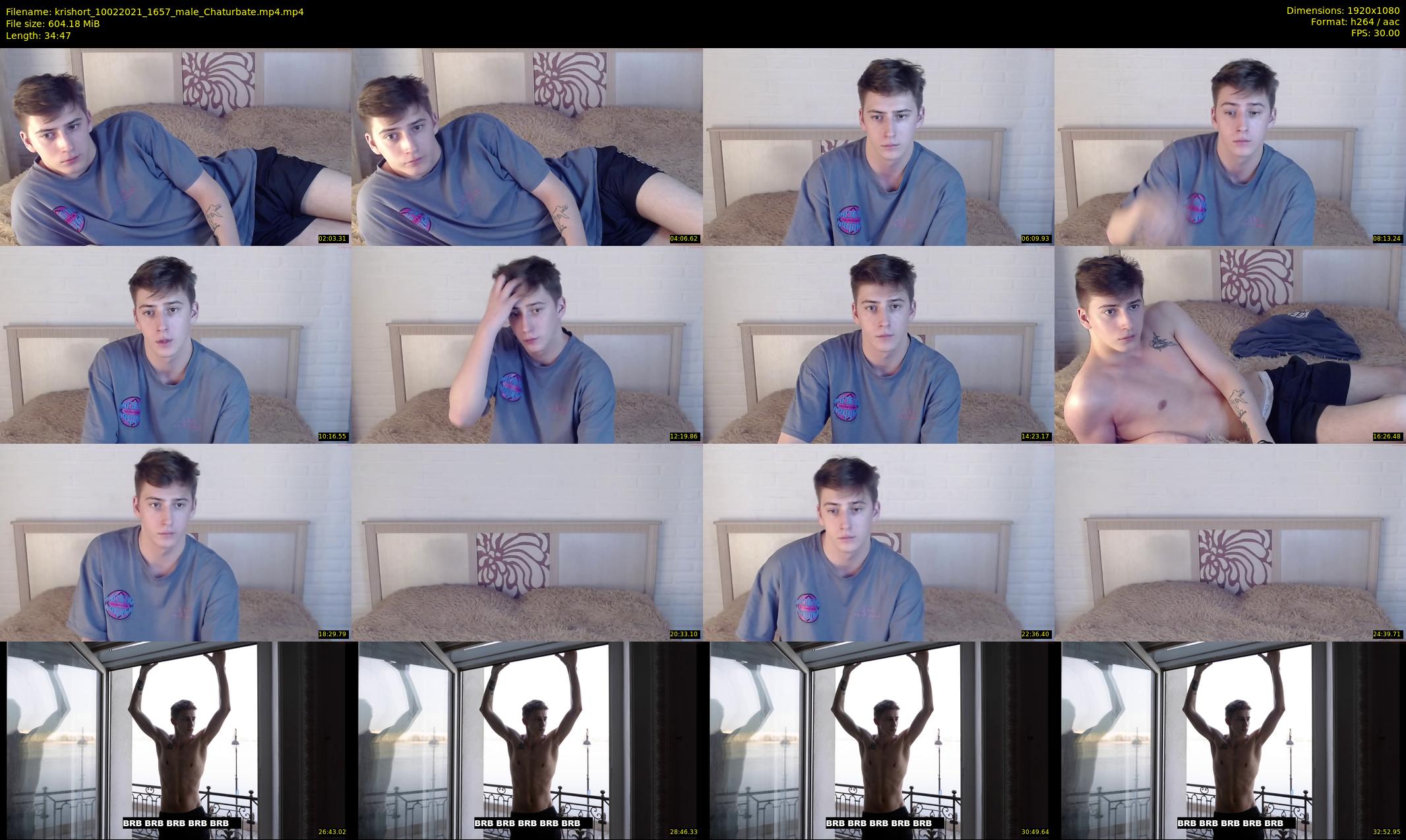 krishort — 35 minute Chaturbate male cam show recording, 1080p, Feb 10, 2021
