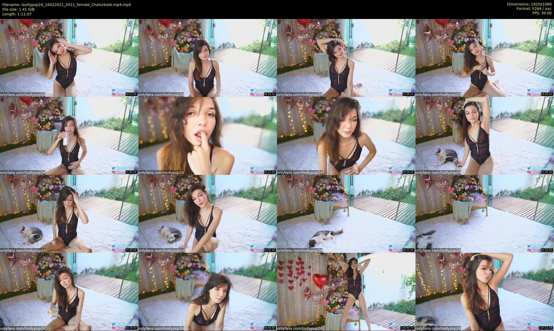 loollypop24 — 72 minute Chaturbate female cam show recording, 1080p, Feb 10, 2021