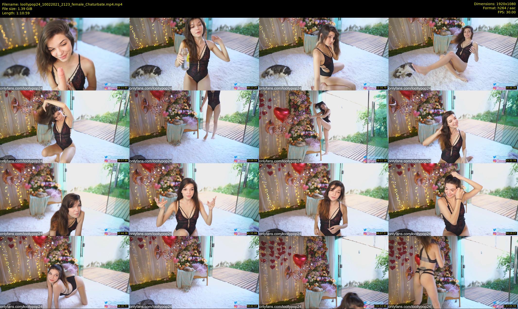 loollypop24 — 71 minute Chaturbate female cam show recording, 1080p, Feb 10, 2021