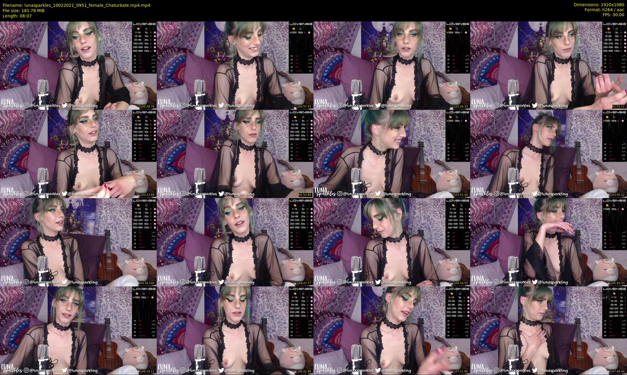 lunasparkles — 9 minute Chaturbate female cam show recording, 1080p, Feb 10, 2021
