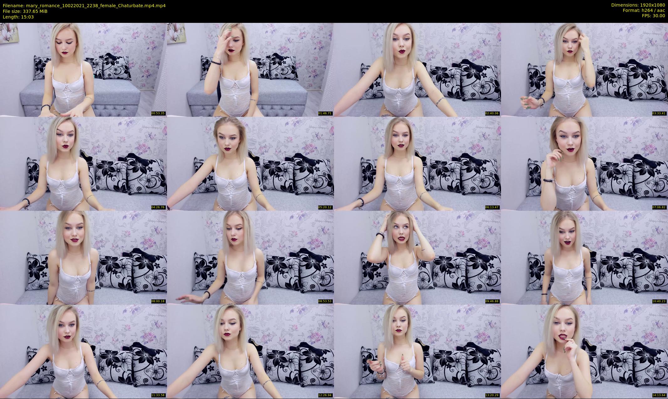 mary_romance — 16 minute Chaturbate female cam show recording, 1080p, Feb 10, 2021