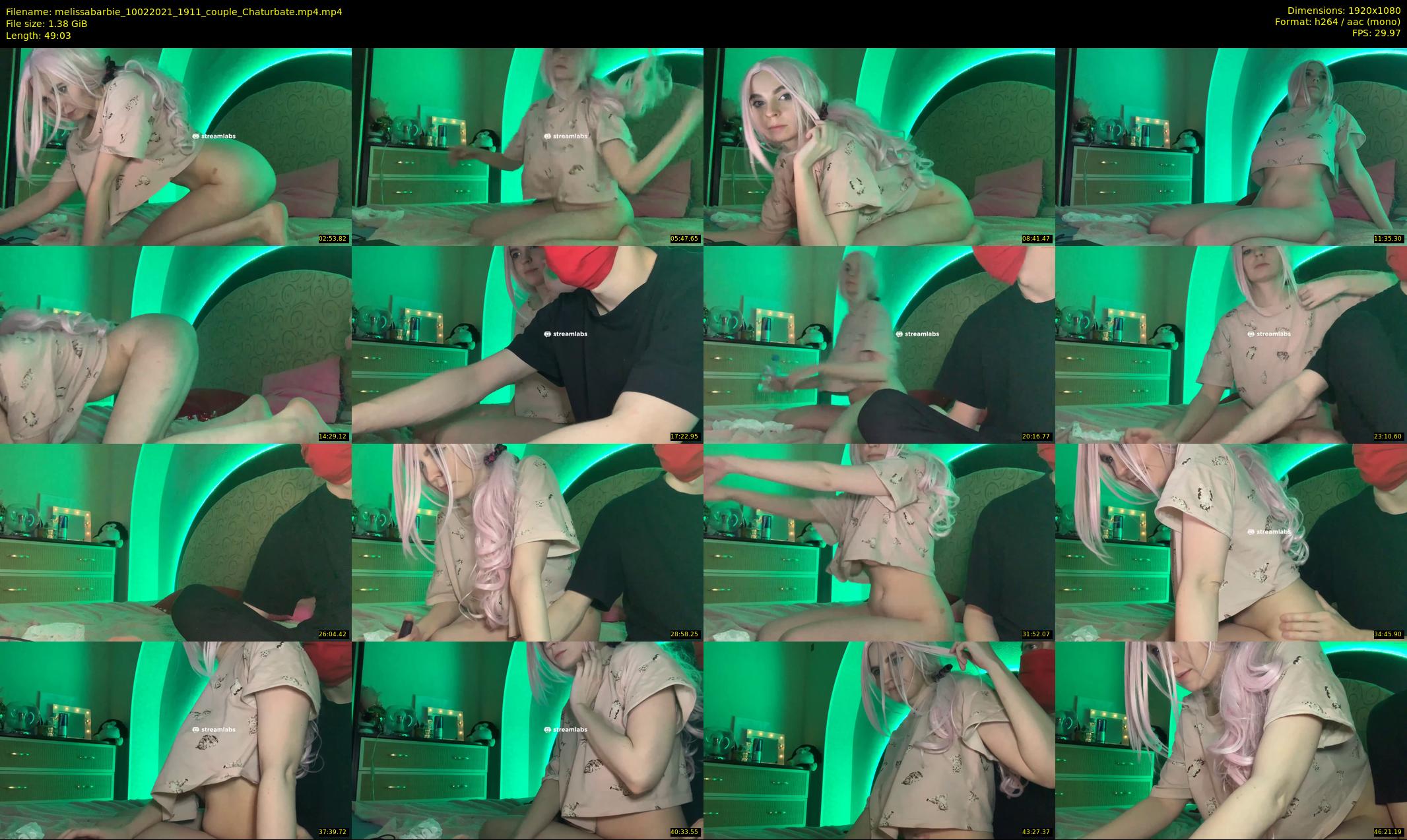 melissabarbie — 50 minute Chaturbate couple cam show recording, 1080p, Feb 10, 2021