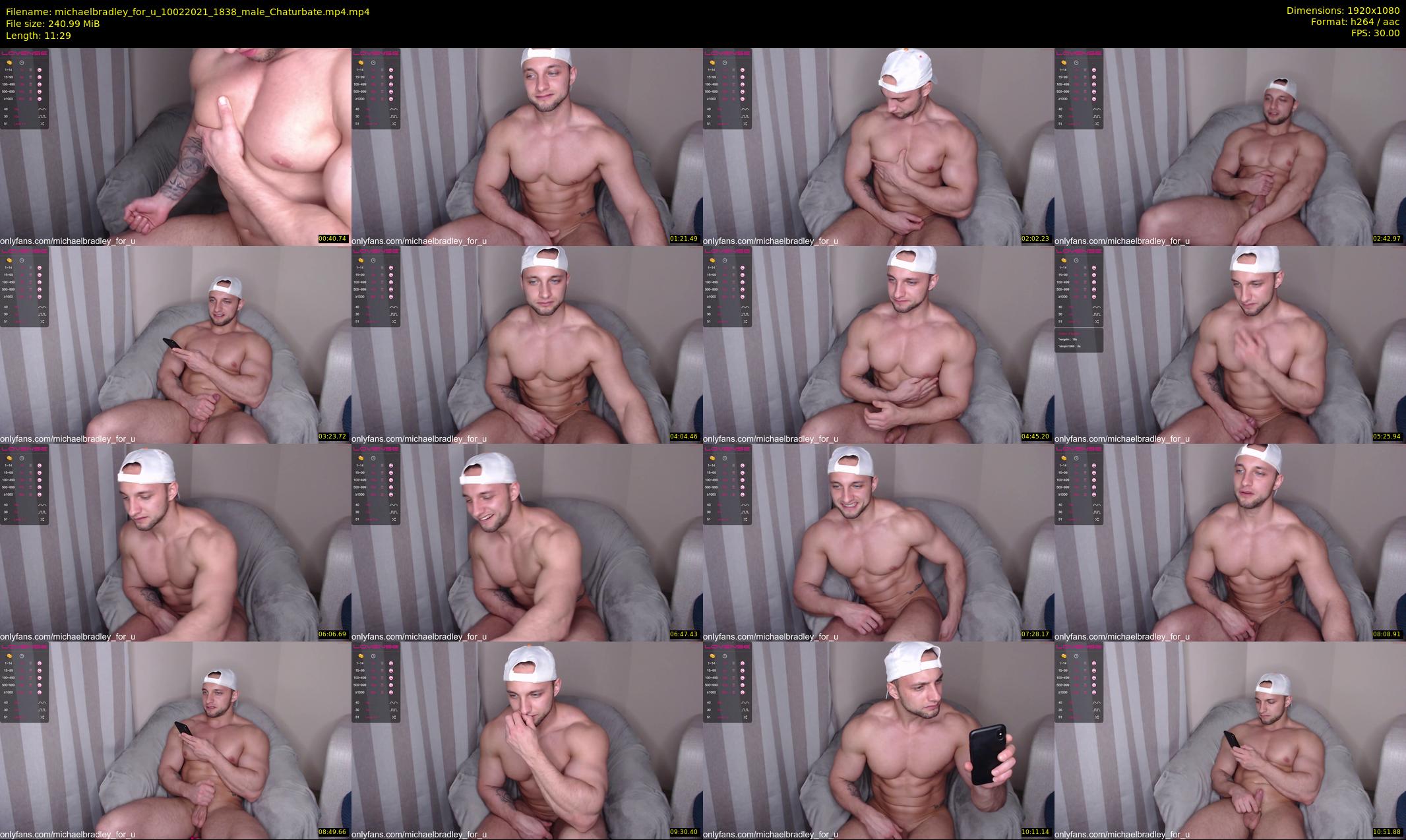 michaelbradley_for_u — 12 minute Chaturbate male cam show recording, 1080p, Feb 10, 2021
