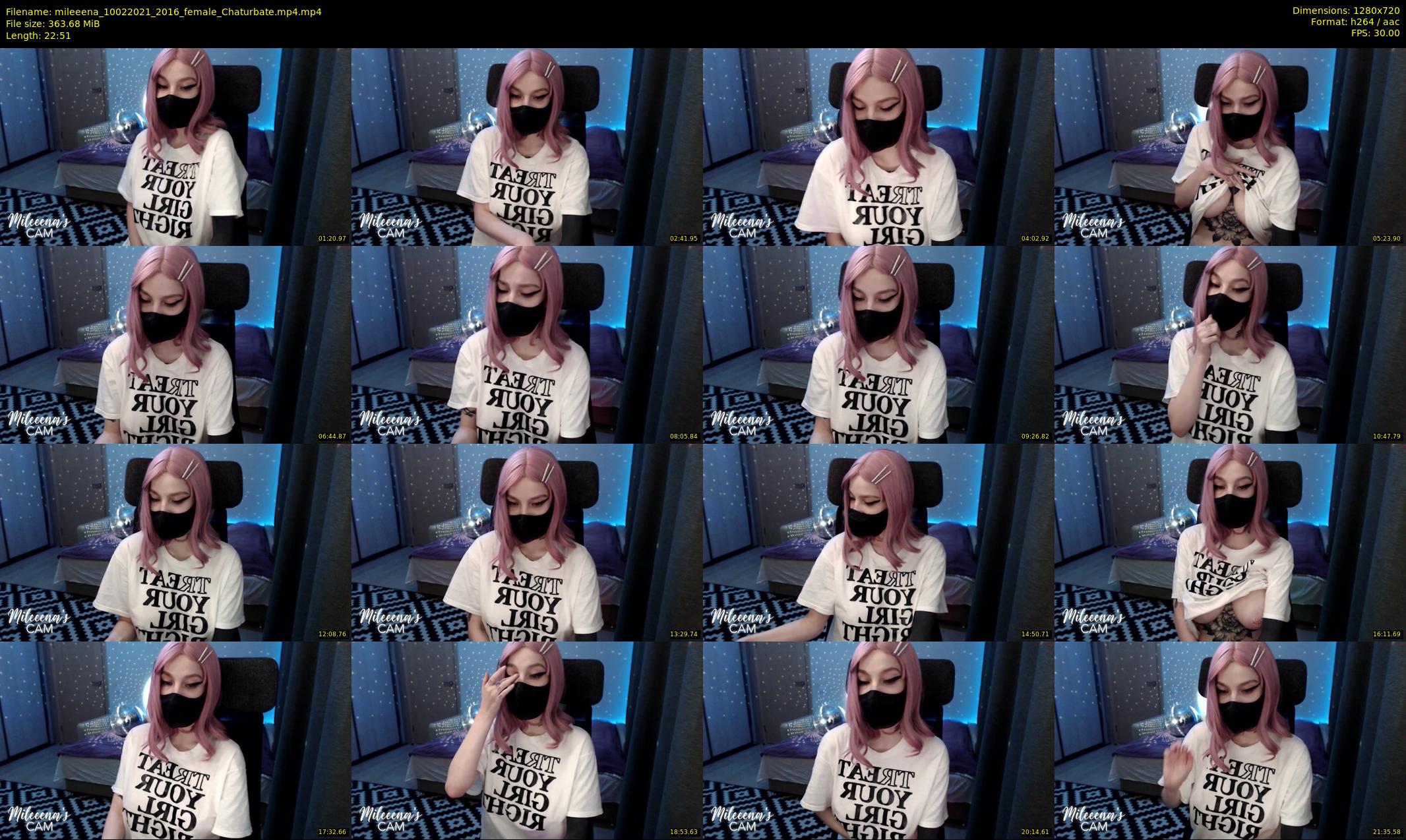 mileeena — 23 minute Chaturbate female cam show recording, 720p, Feb 10, 2021